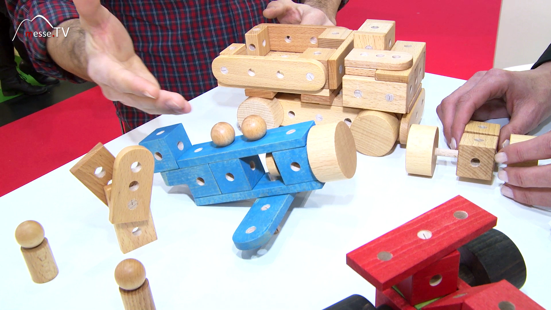 Steckspielzeug Konstruktionsspielzeug aus Holz oi blocks