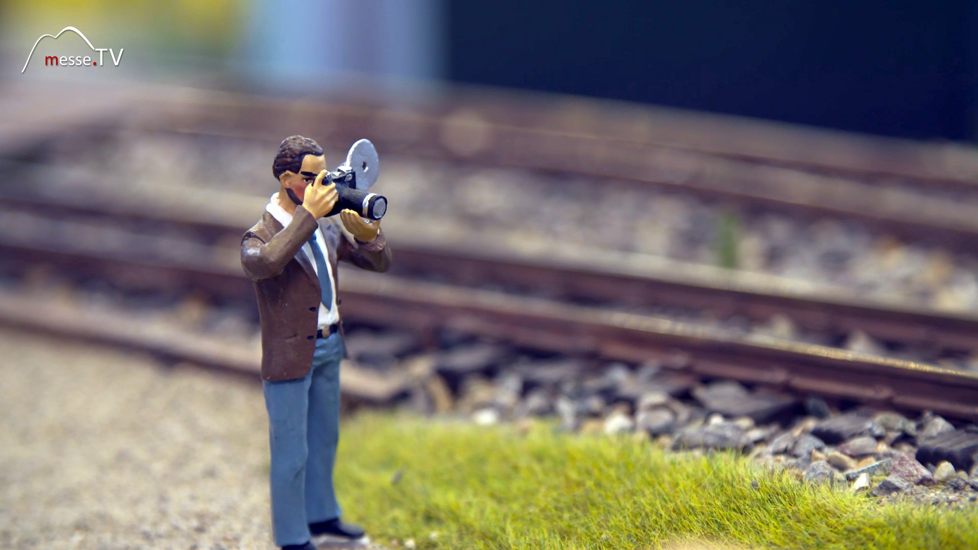 Modellbahn Eisenbahn Figur Szenerie Fotograf LGB