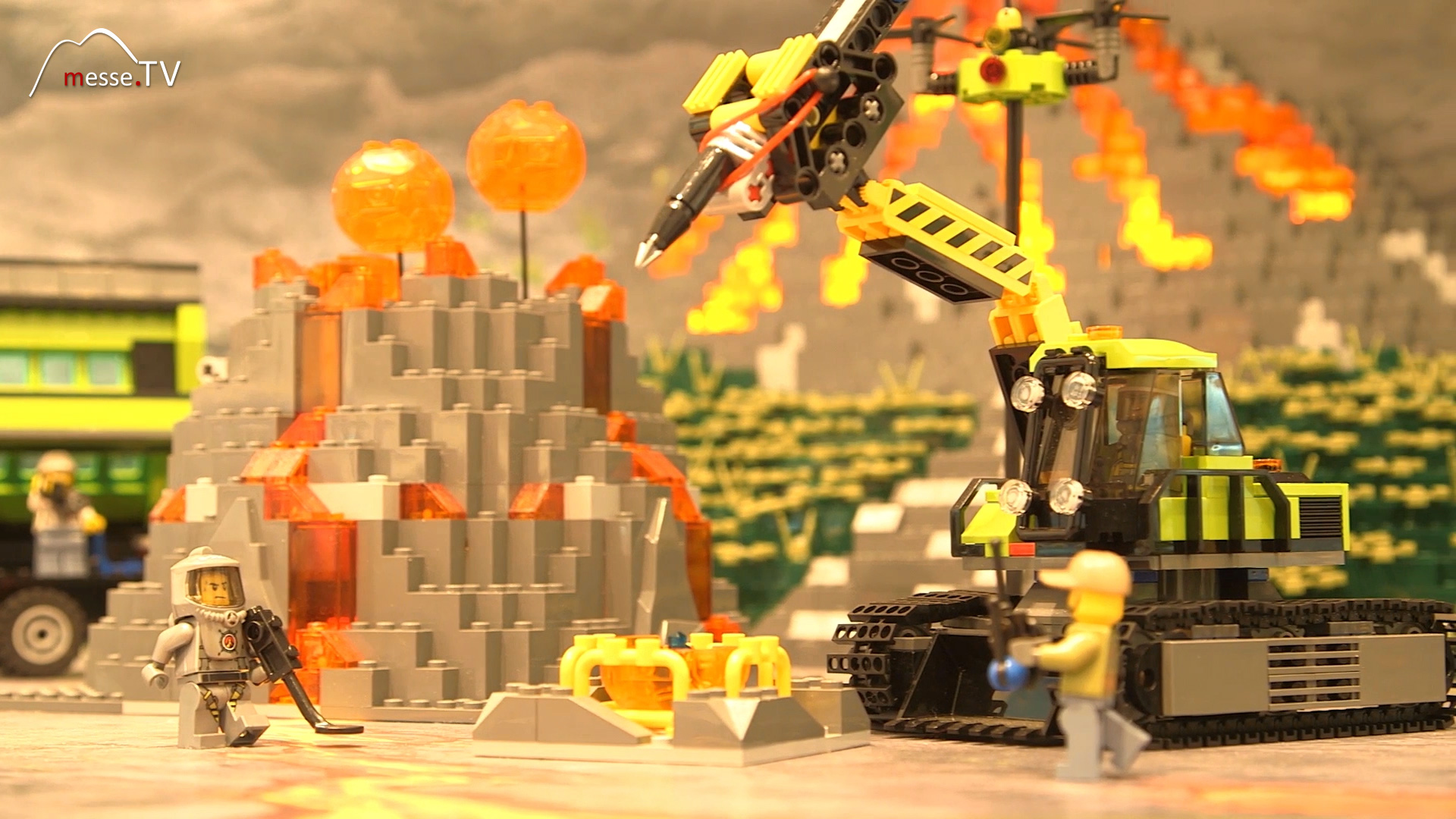 Baufahrzeug Raupenantrieb Vulkan Expedition LEGO City