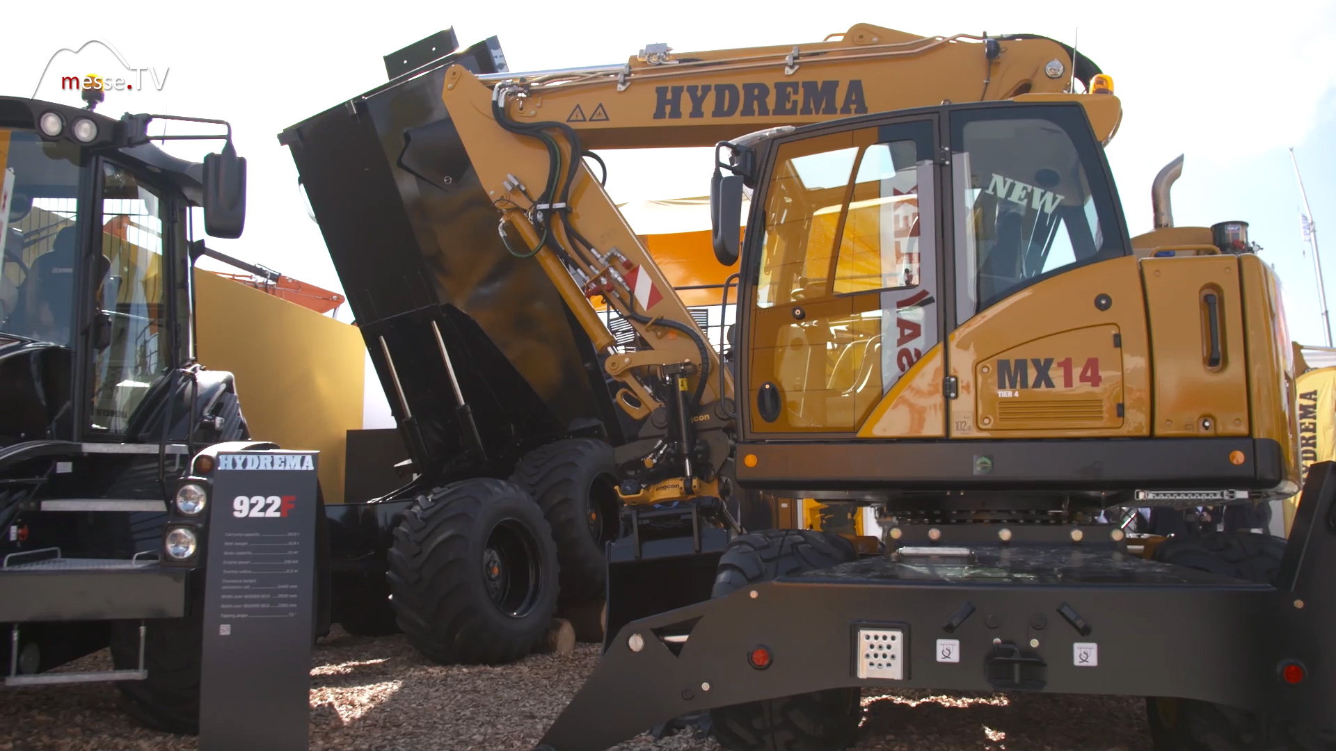 Baumaschinen Freigelände Messe München Hydrema bauma 2016