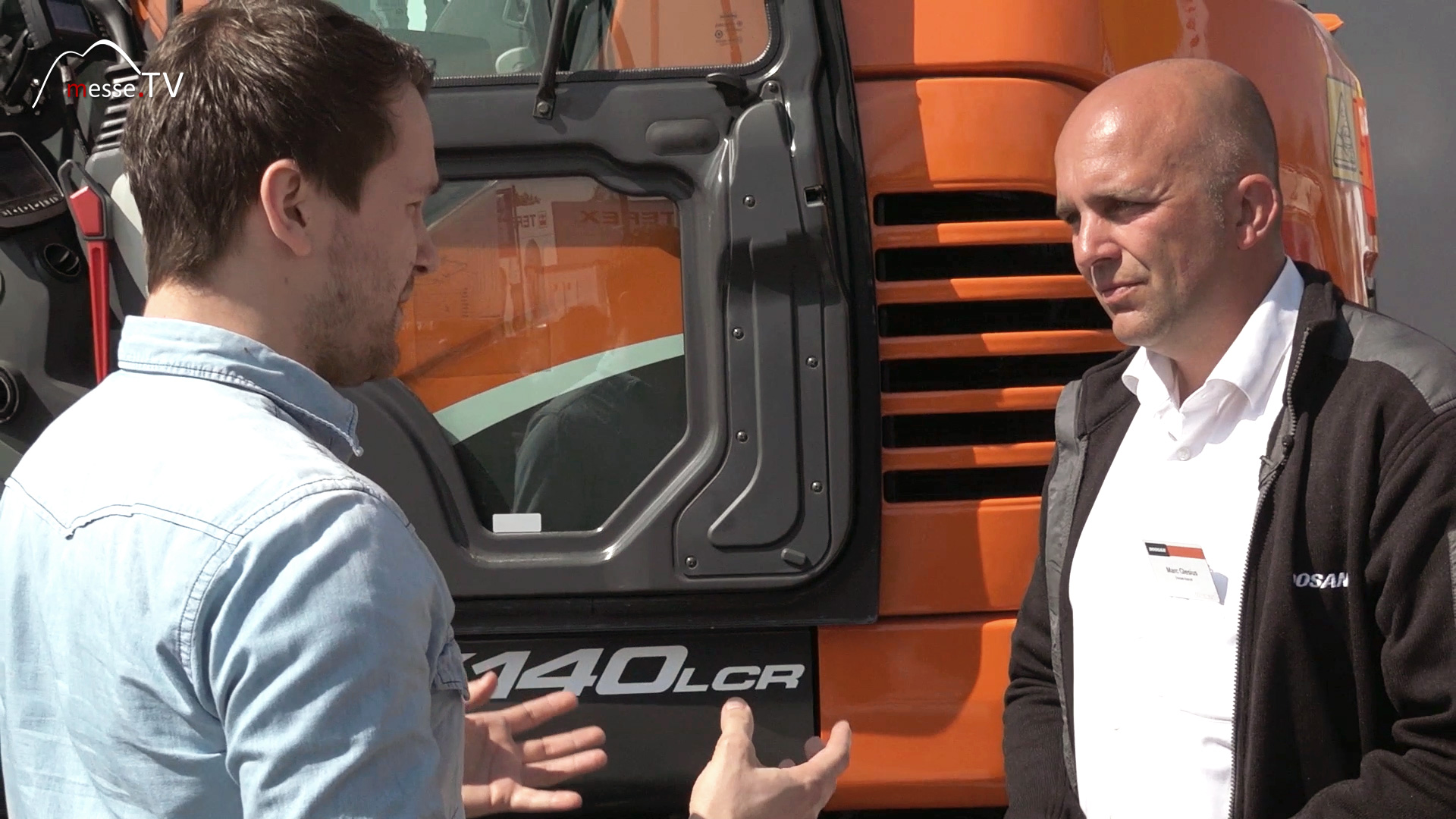 bauma 2016 München Marc Glesius Produktmanager Doosan