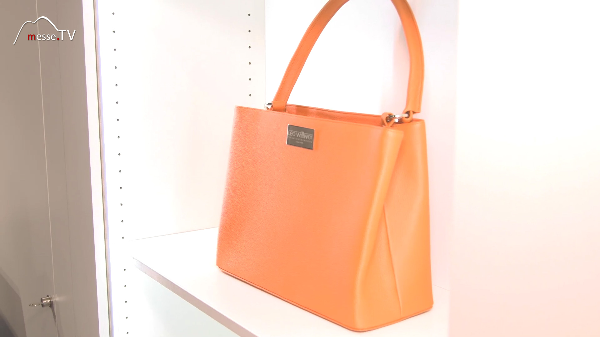 Damen Handtasche Leder orange