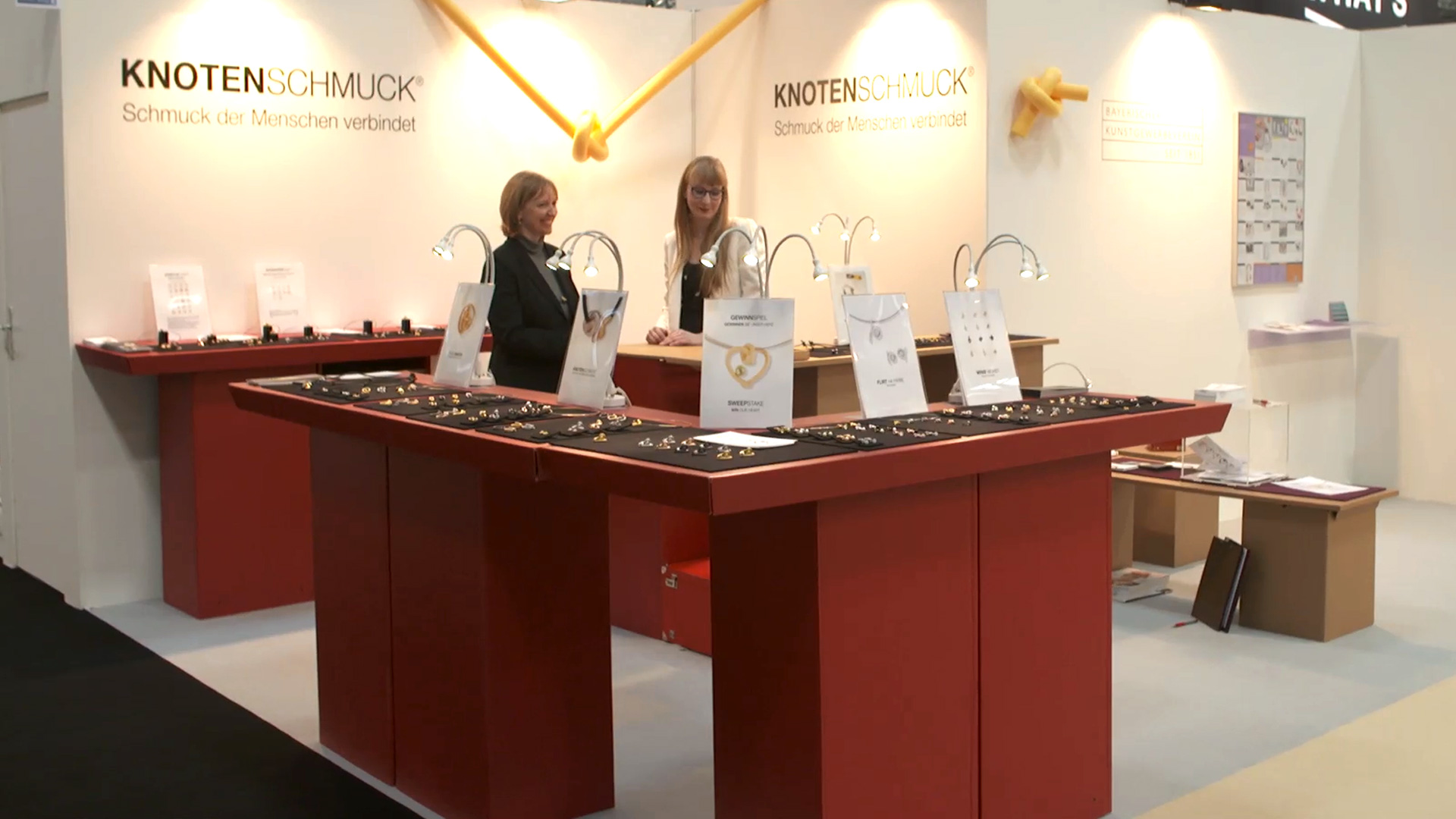 Messestand Inhorgenta Knotenschmuck