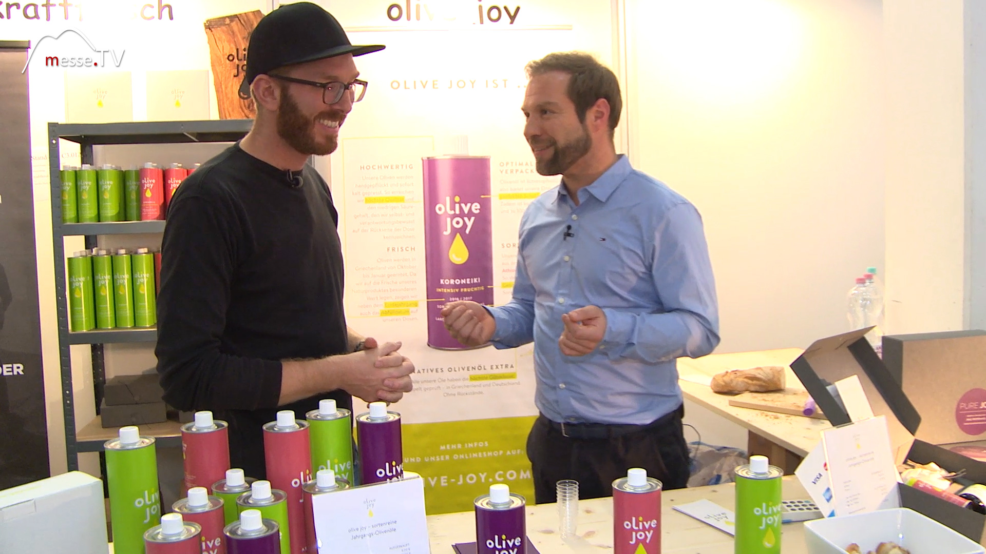 MesseTV Interview Johannes Hoffmann Olive Joy