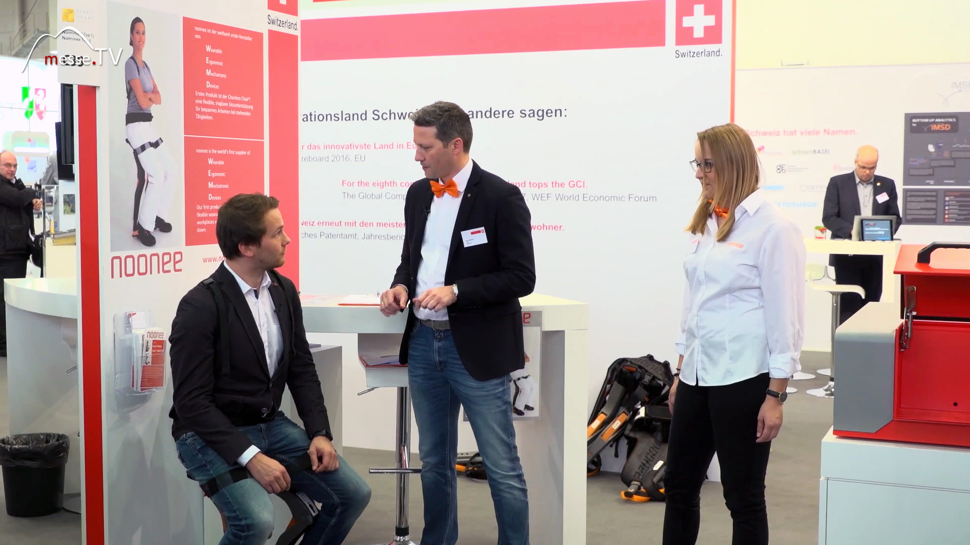 MesseTV Beitrag Hannover Messe noonee Chairless Chair