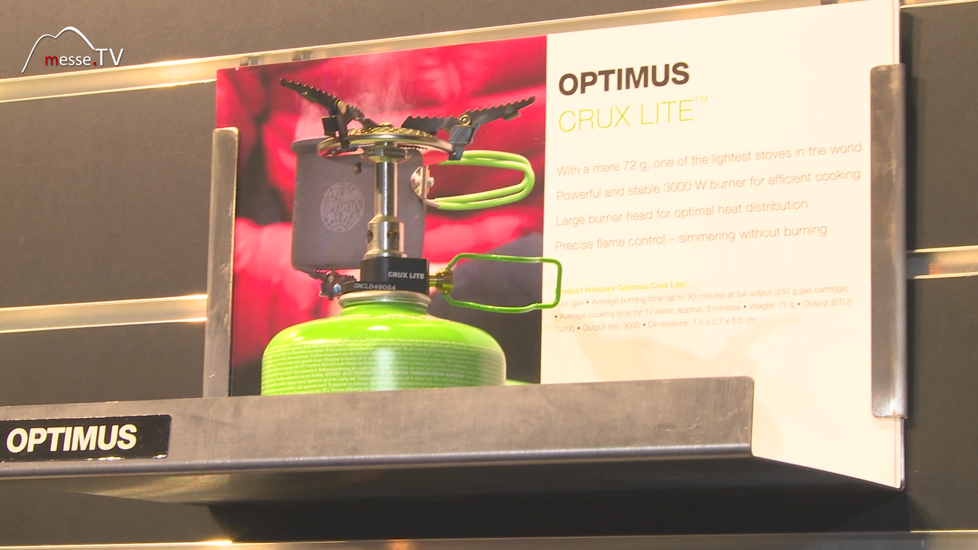Crux Lite Kochsystem Optimus Ispo Freizeitmesse Muenchen