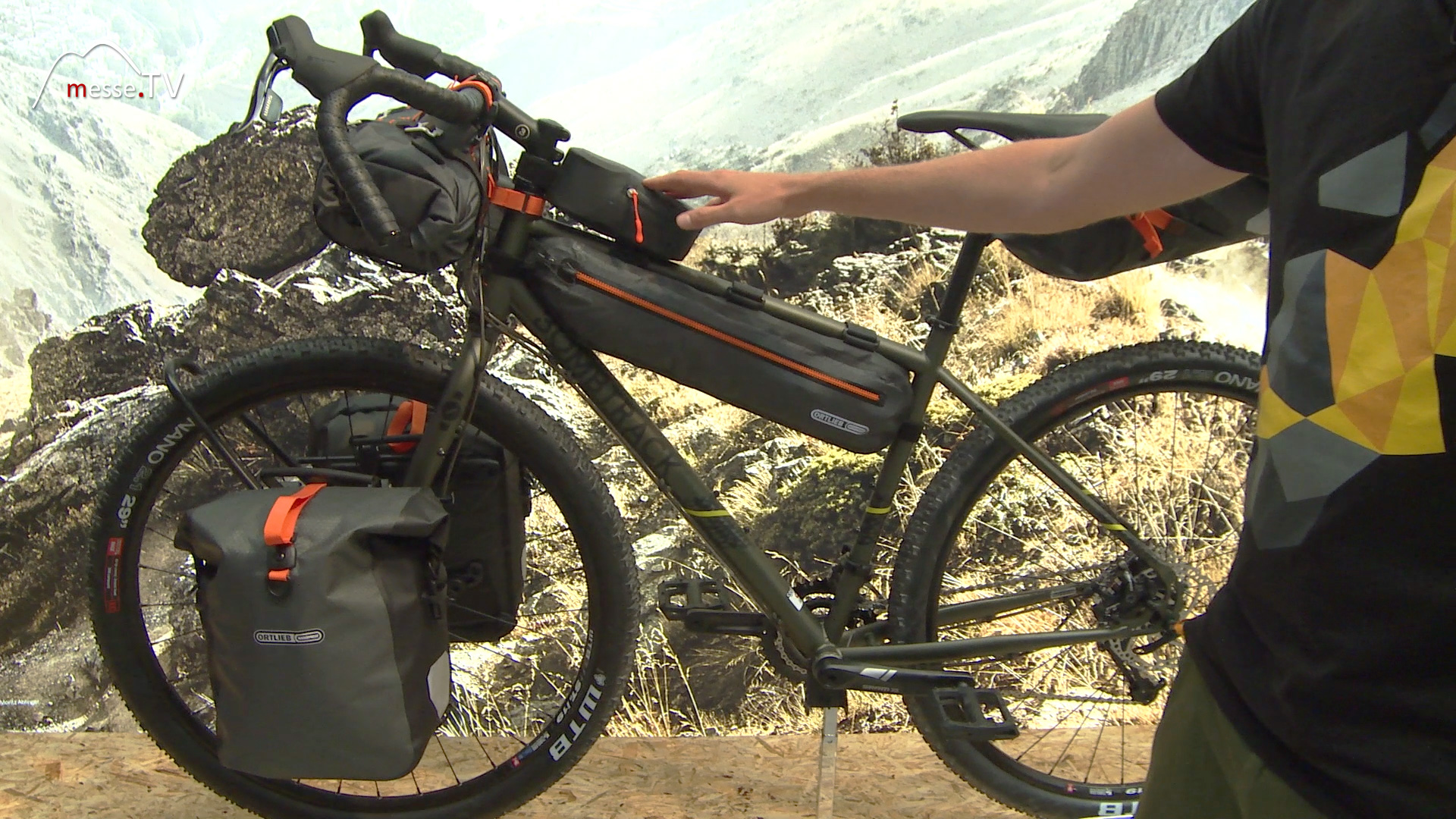 Seatpack Fahrradtaschen wasserdicht Ortlieb Messe Outdoor