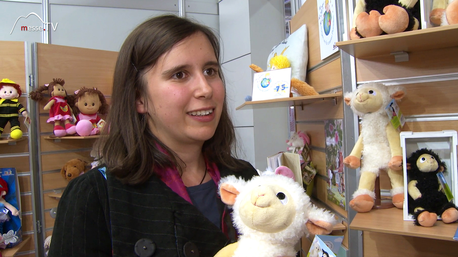 Kuscheltier Schaf Wolly Sunshine für Kinderkrankenhaus MesseTV