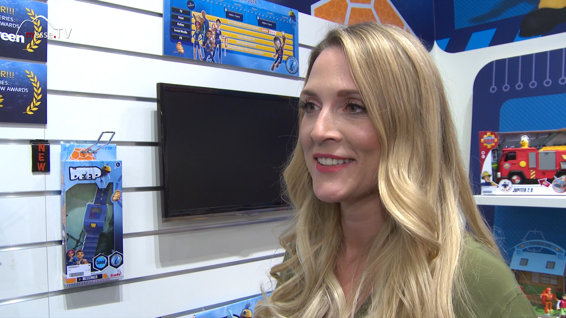 MesseTV Moderatorin Jenny Dettner Spielwarenmesse Simba