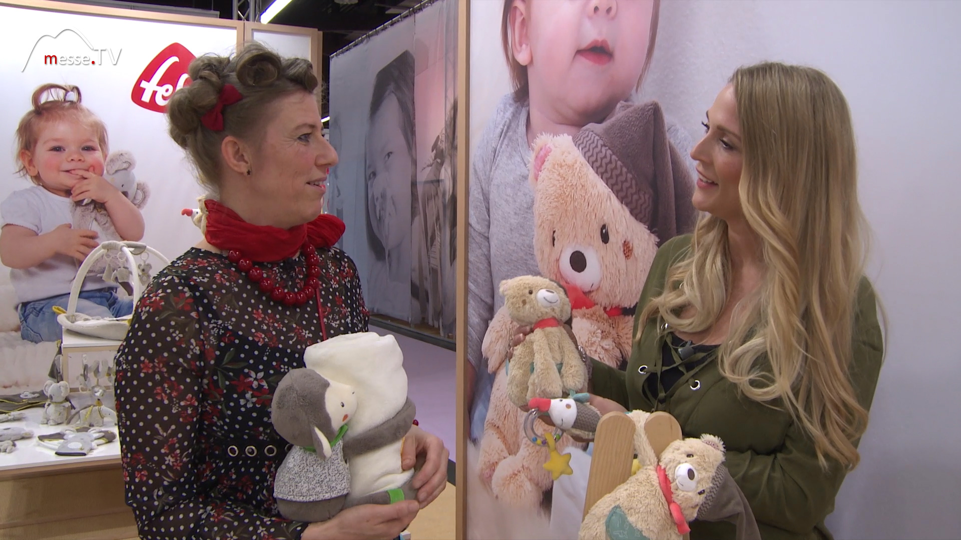 Plueschschaf Teddybaer Spielwarenmesse Nuernberg Baby Fehn