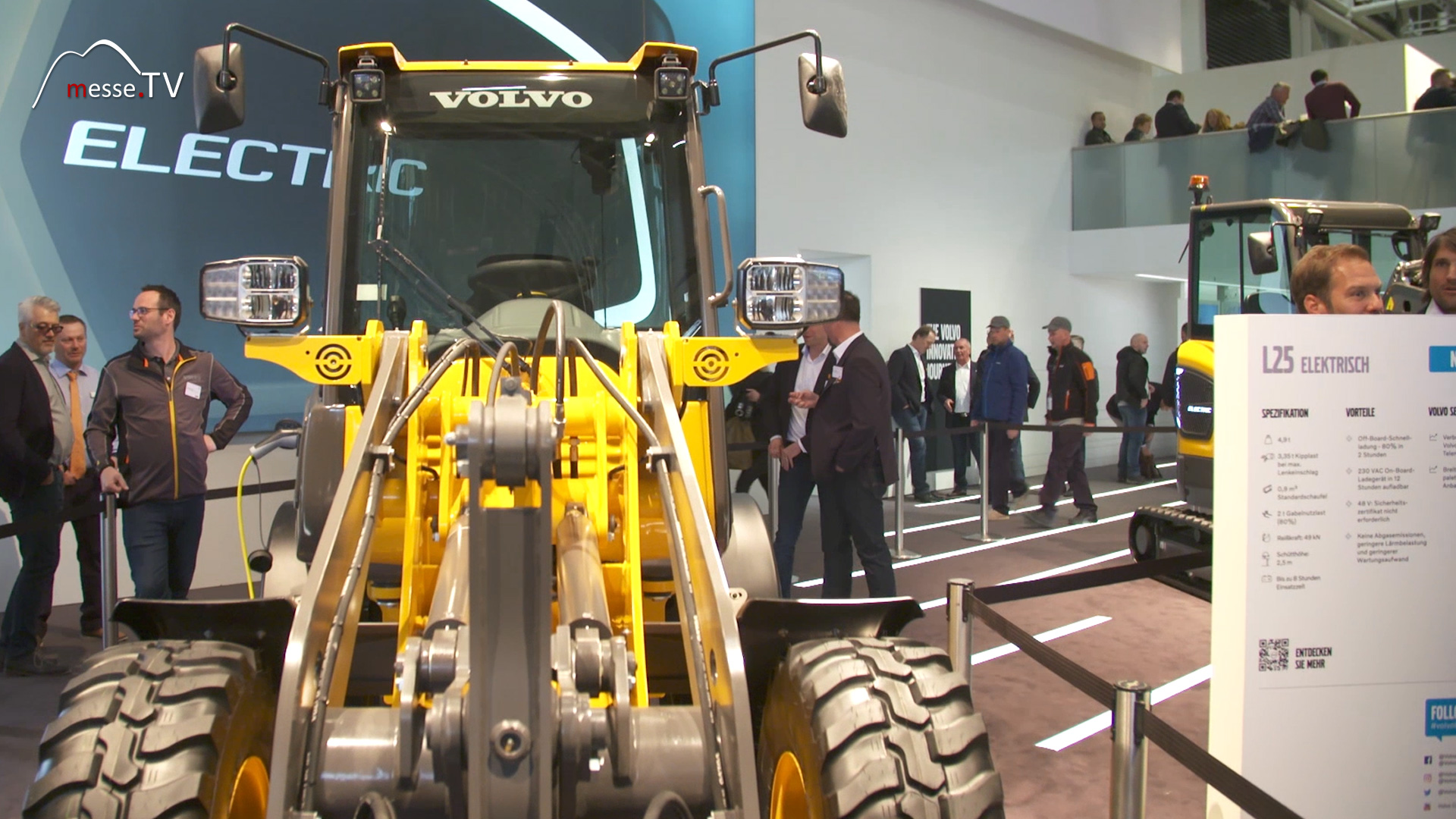 VOLVO vollelektrischer Radlader L25 lokal emissionsfrei bauma 2019 Messe München