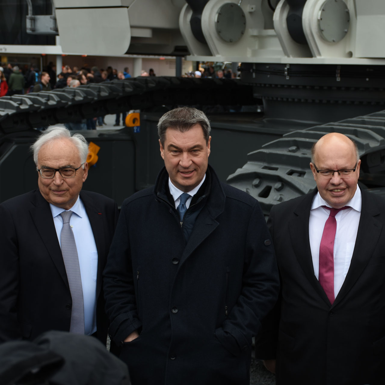 Liebherr Markus Soeder Peter Altmaier bauma 2019