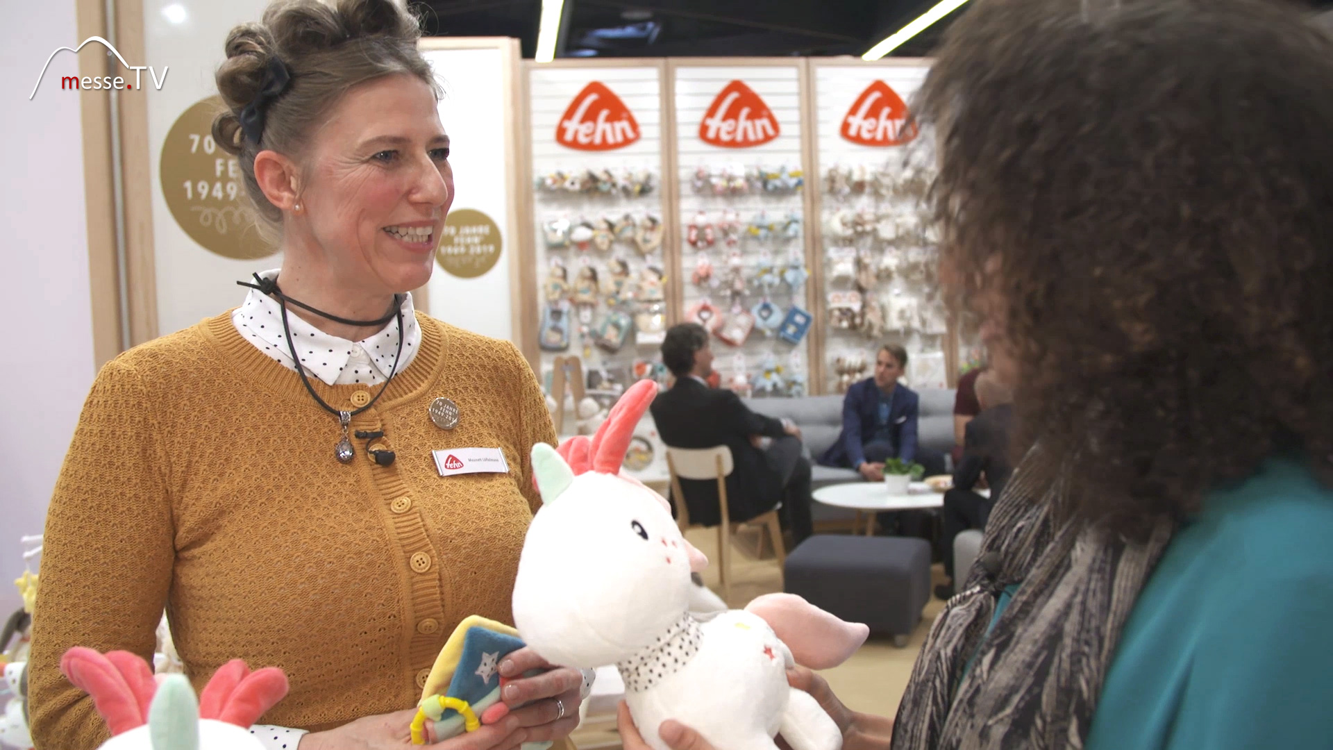 Messe TV Berichterstattung Neuheiten Baby Fehn Mounett Loeffelmann Head of Design Spielwarenmesse 2019