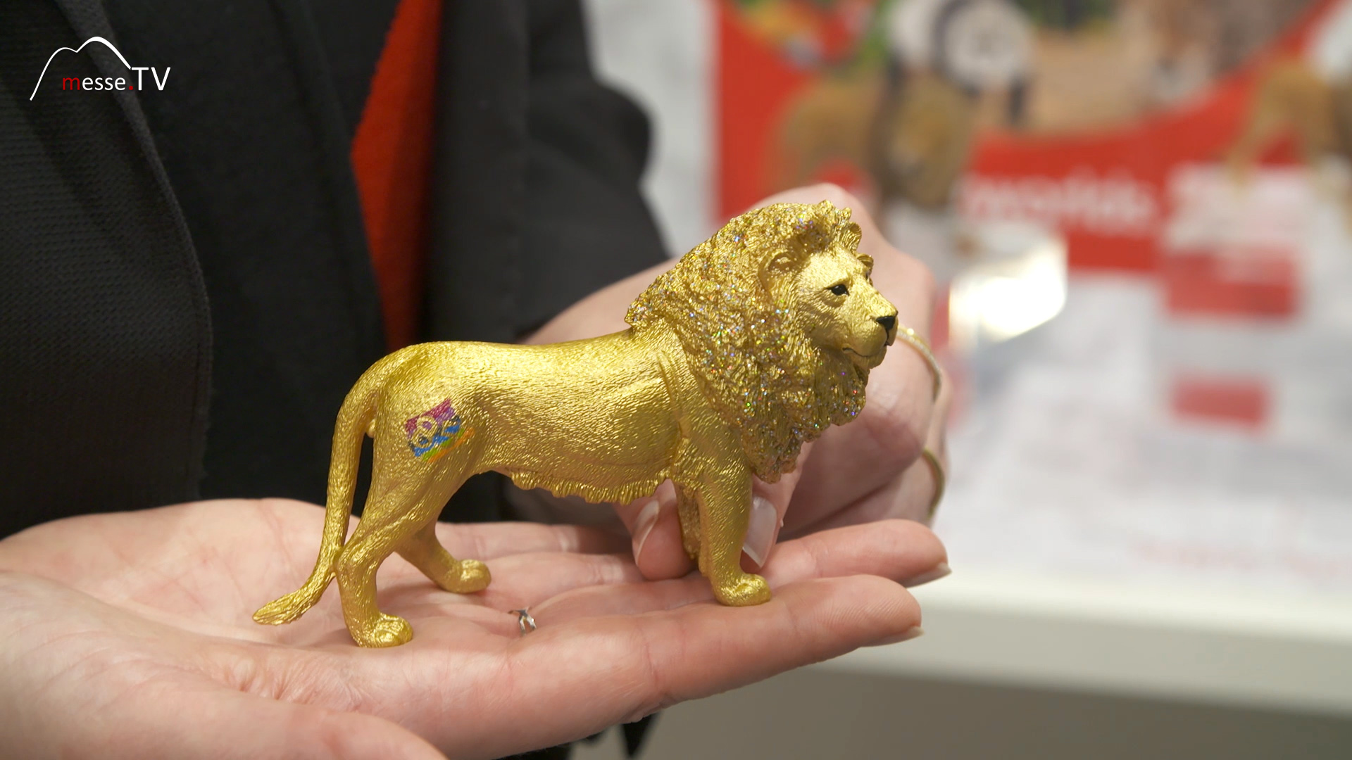 Schleich goldener Loewe zum Jubilaeum limitierte Auflage