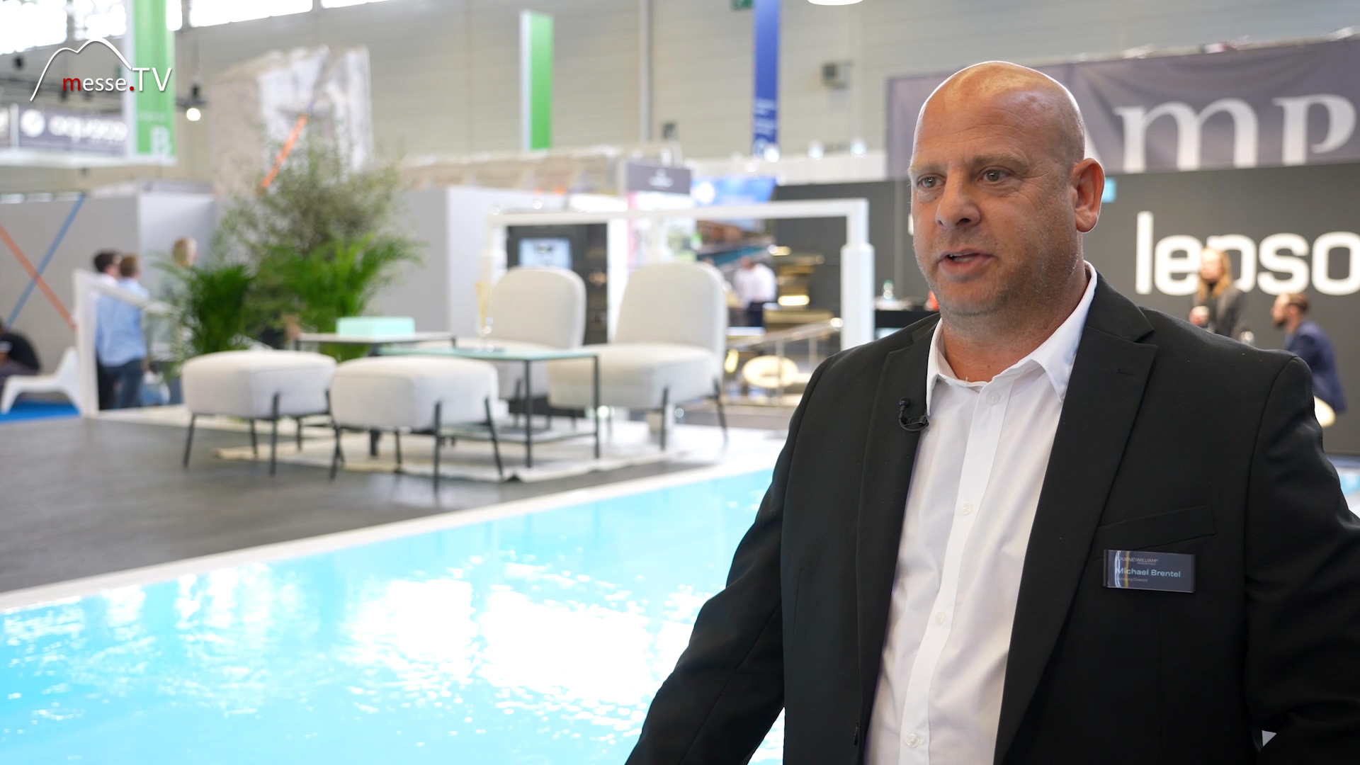 MesseTV Interview Michael Brentel Managing Director Poolbest aquanale 2023 Koelnmesse