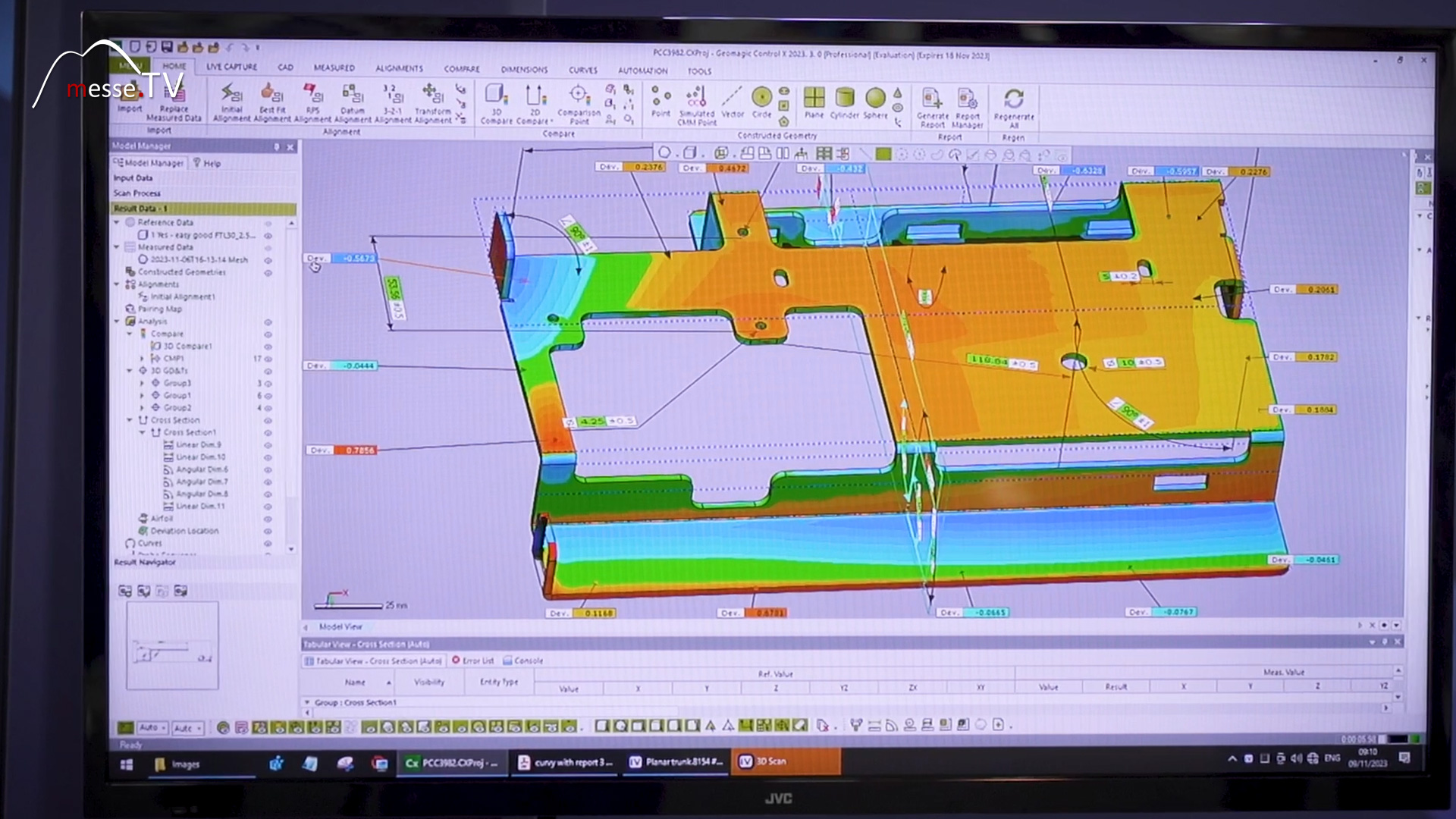 CAD Software Konturen von Bauteil