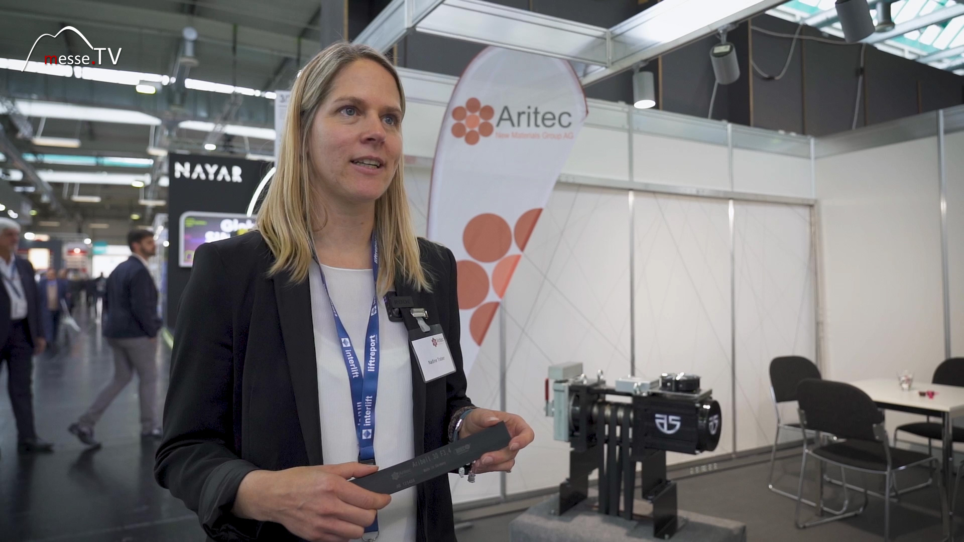 Messe.TV Interview Nadine Traber Aritec interlift 2023 Augsburg