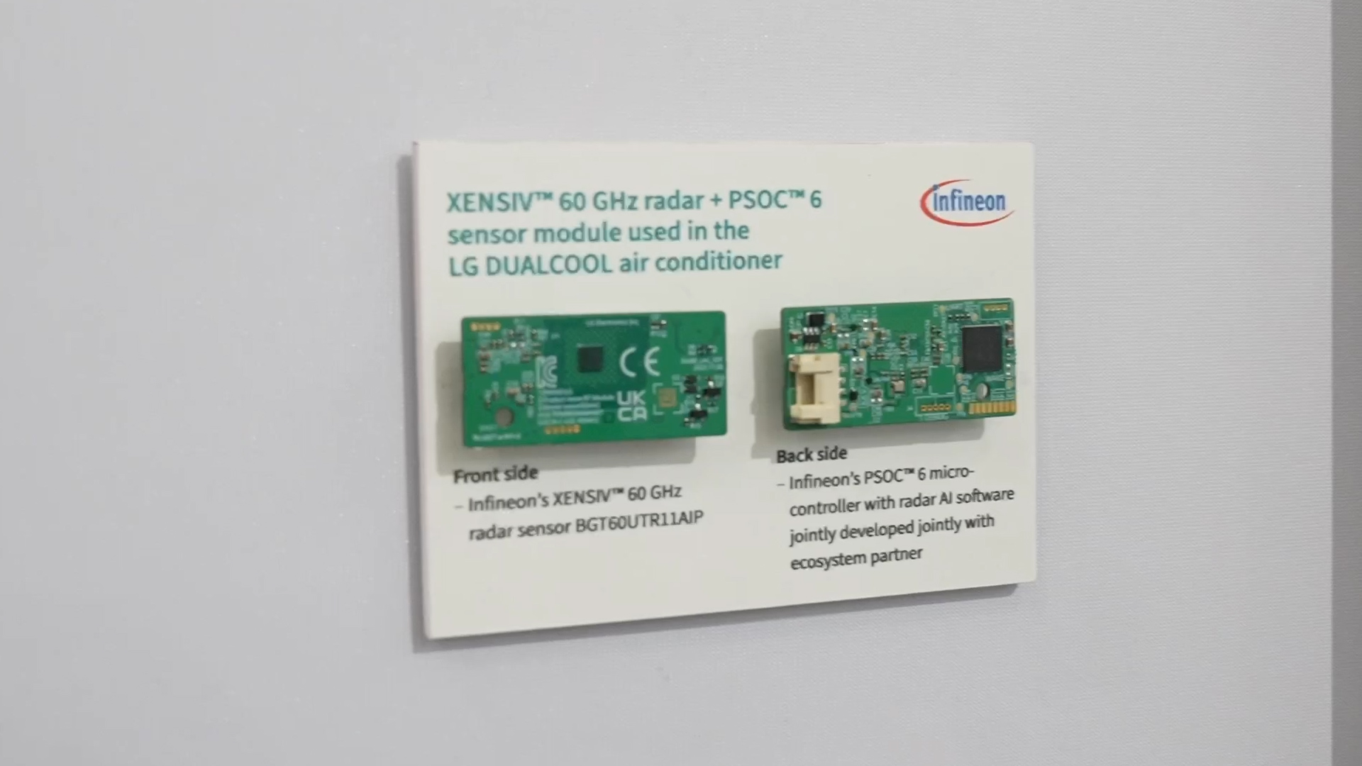 Energiesparen mit Chip Klimaanlage schaltet auf Sparmodus wenn keine Person im raum ist Infineon Entwicklung für LG