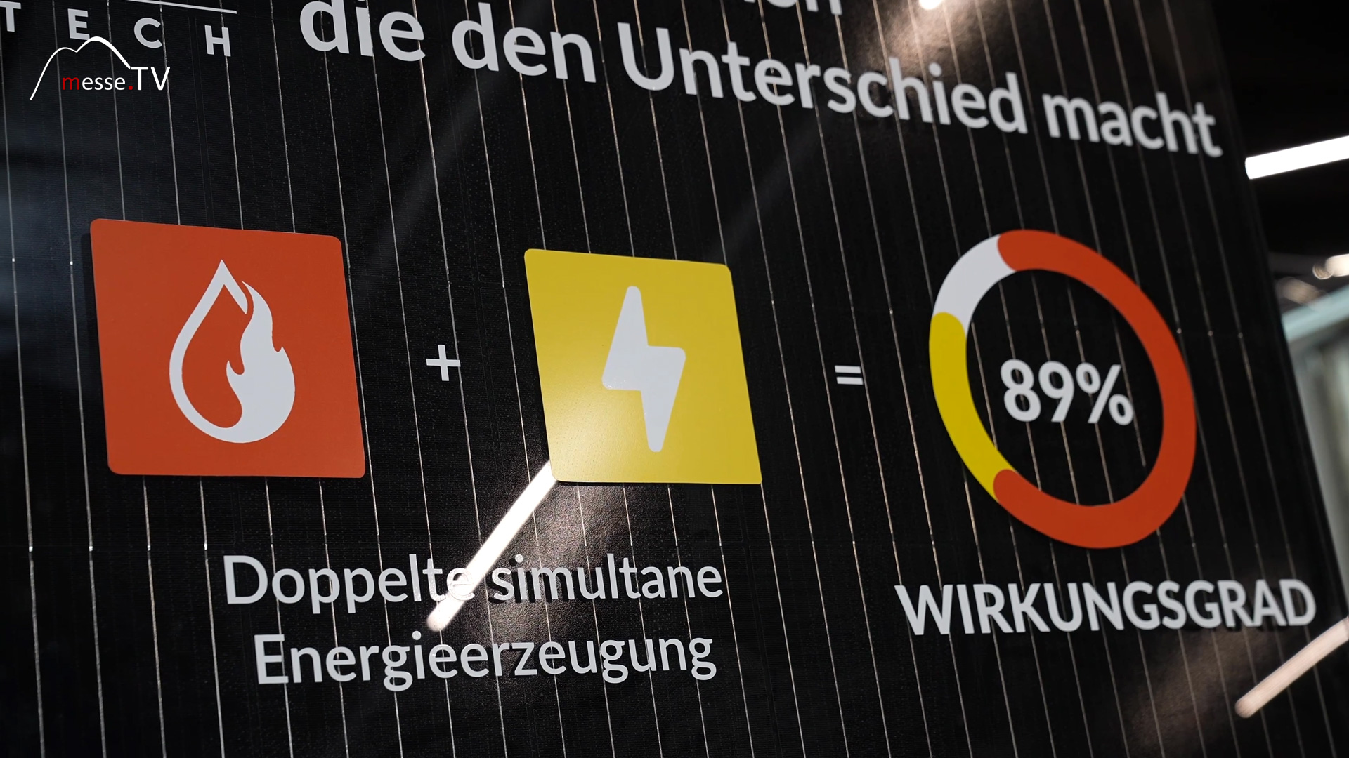 Solar Panel Elektrizitaet Warmwasser hohe Energieerzeugung Wirkungsgrad IFH Intherm 2024
