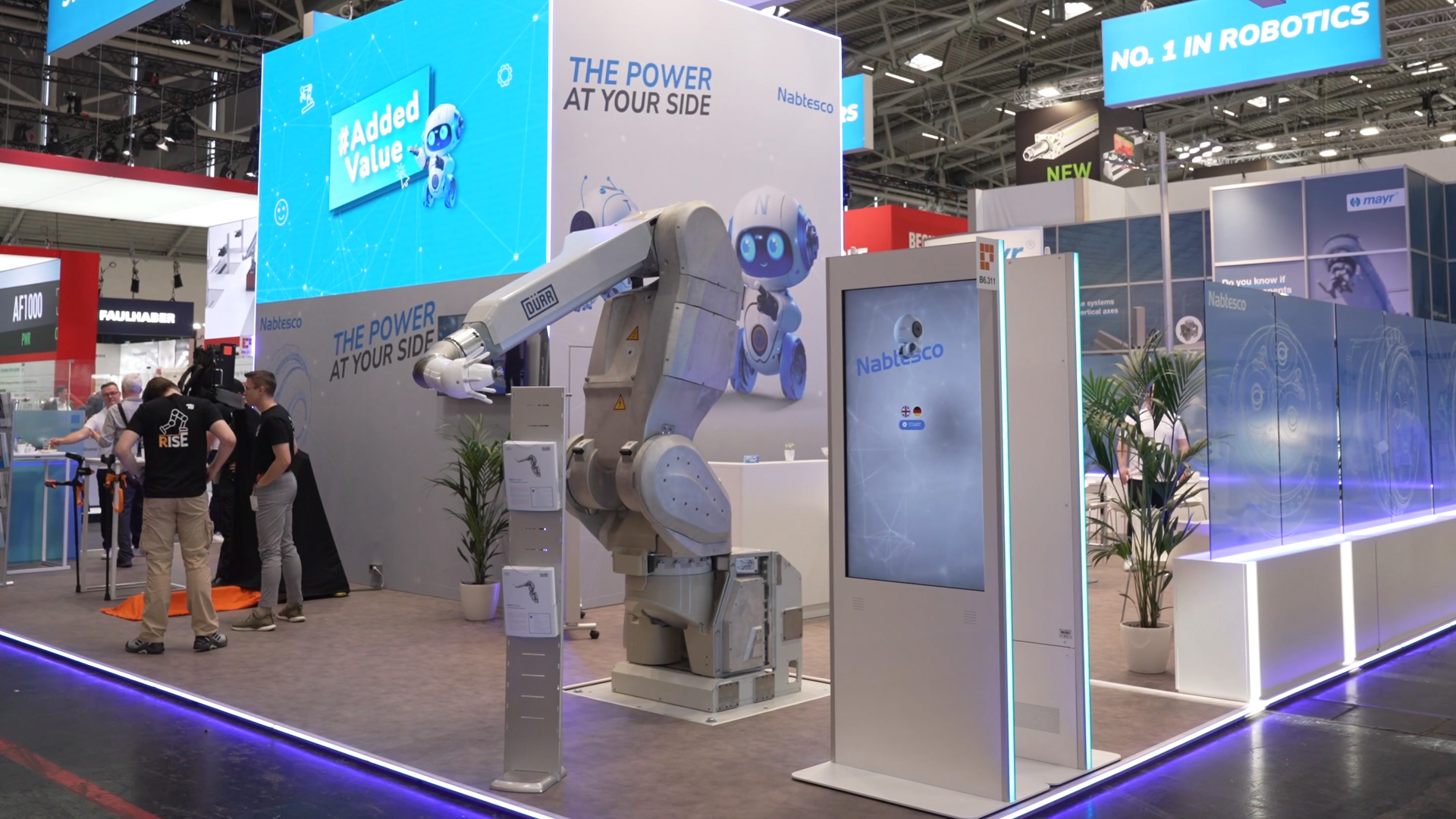 Nabtesco Marktfuehrer fuer Getriebe in der Robotik auf der automatica 2025