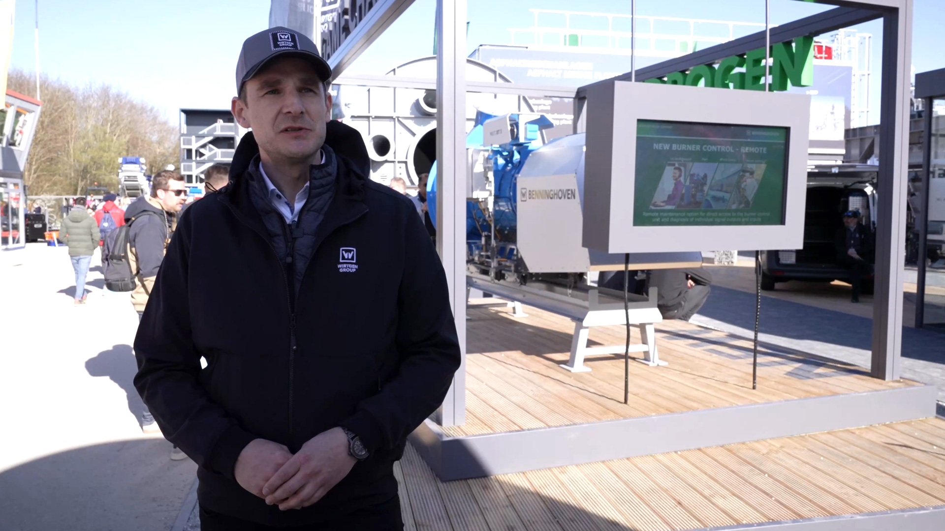 Interview CO2 Reduktion Asphaltproduktion Steven Mac Nelly Benninghoven bauma 2025