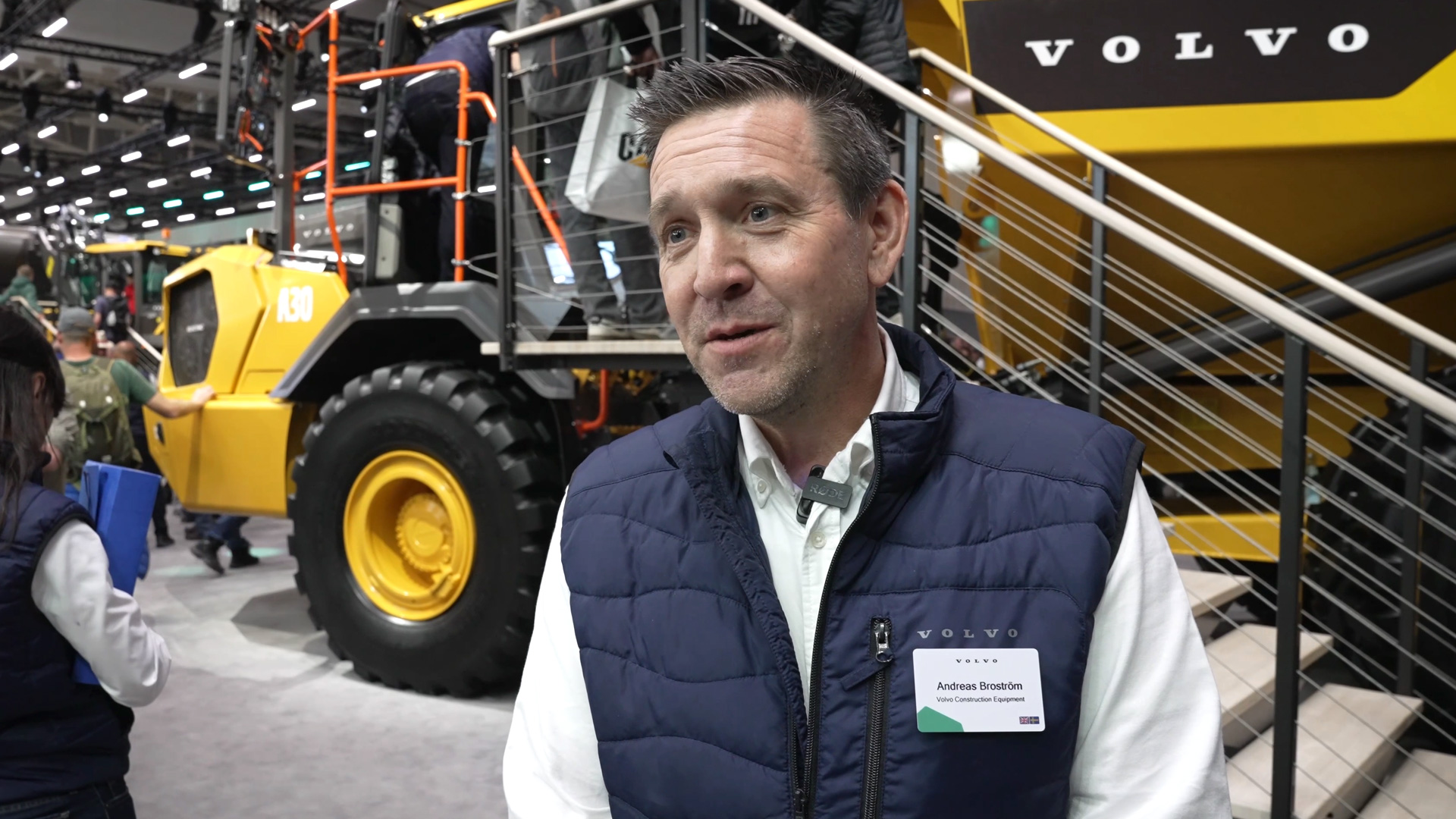 Interview Elektro Dumper Andreas Brostroem bauma 2025