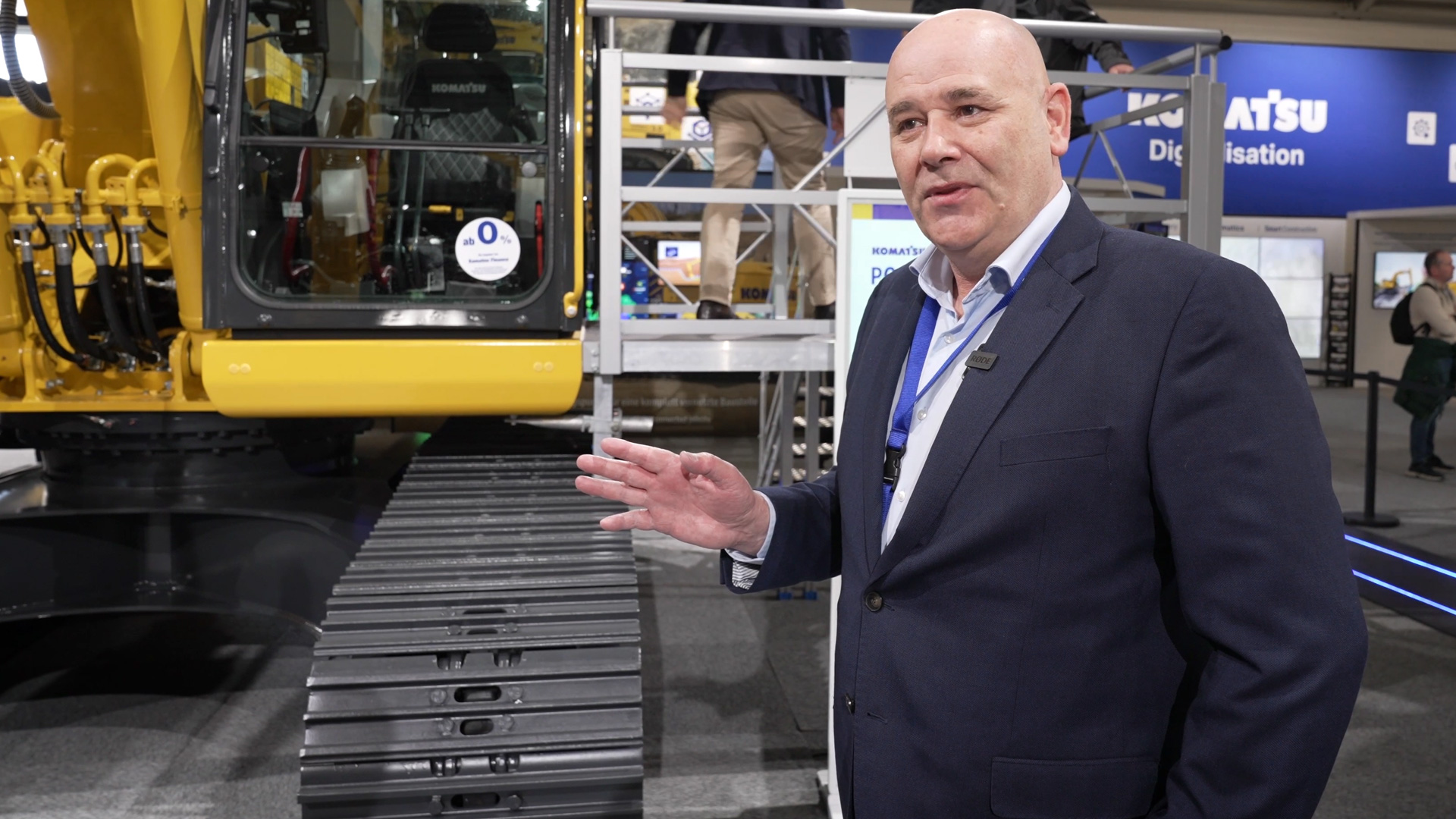 Interview Raupenbagger Intelligent machine control Vince Porteous Komatsu