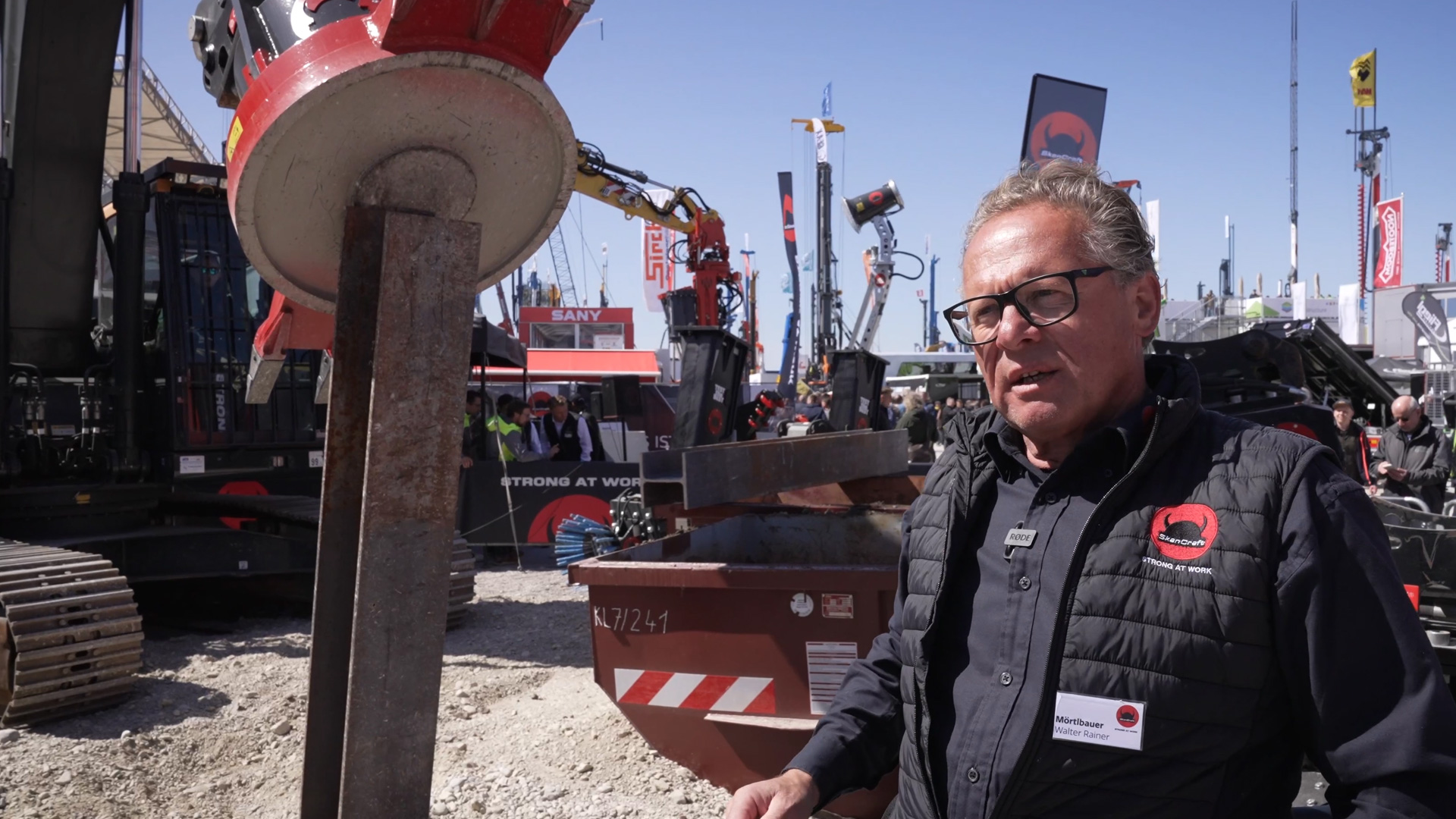 Interview hydraulischer Magnet SkanCraft Walter Rainer Moertlbauer bauma 2025