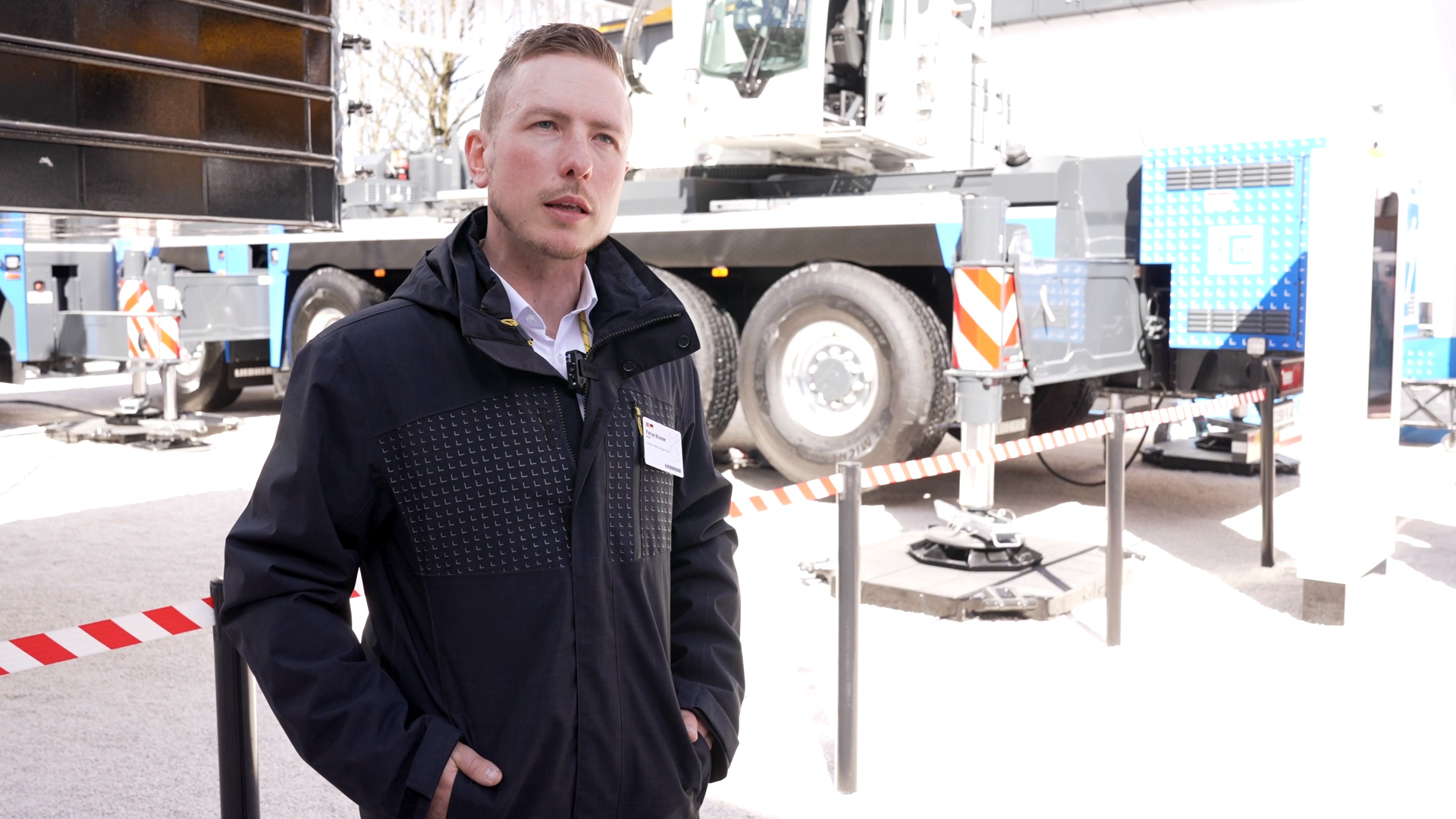 Interview innovativer hybrid Mobilkran Liebherr Florian Brunner bauma 2025