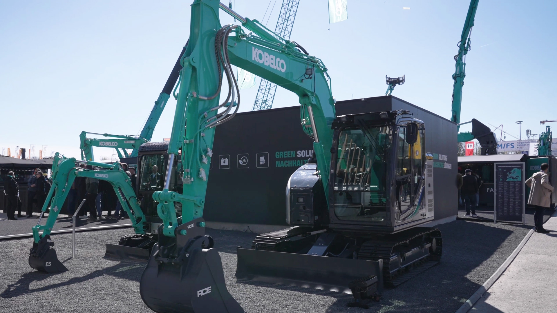 Kobelco neue vollelektrische Minibagger bauma 2025