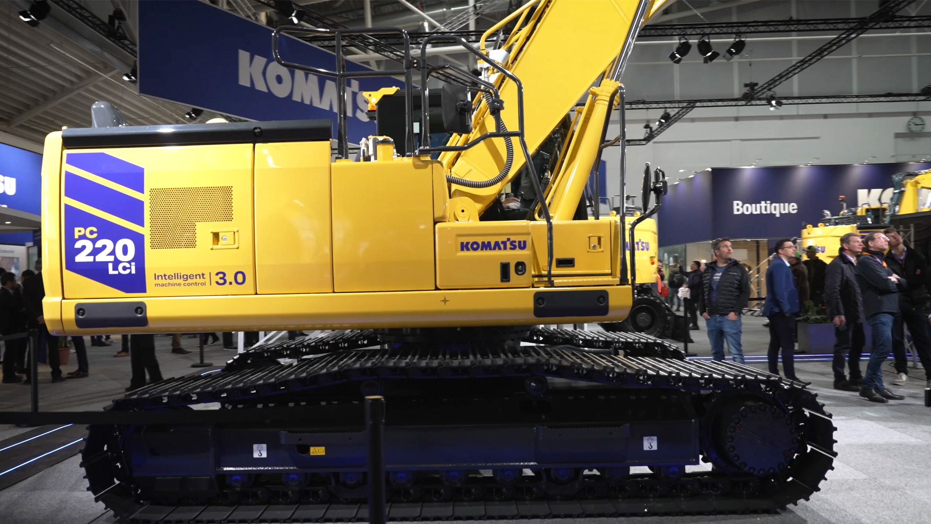 Seitenansicht Komatsu Raupenbagger PC 220 LCi