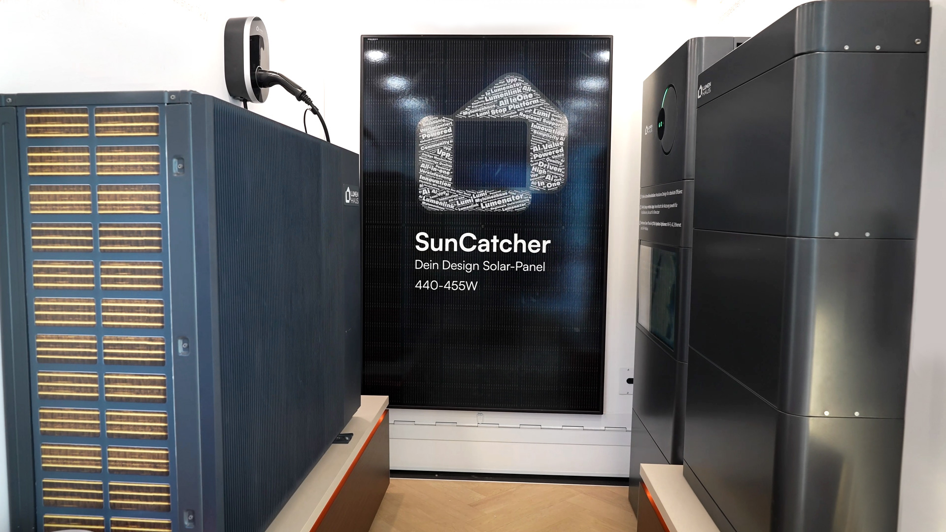 LumenHaus Photovoltaik, Batteriespeicher, Wärmepumpe und Ladeinfrastruktur