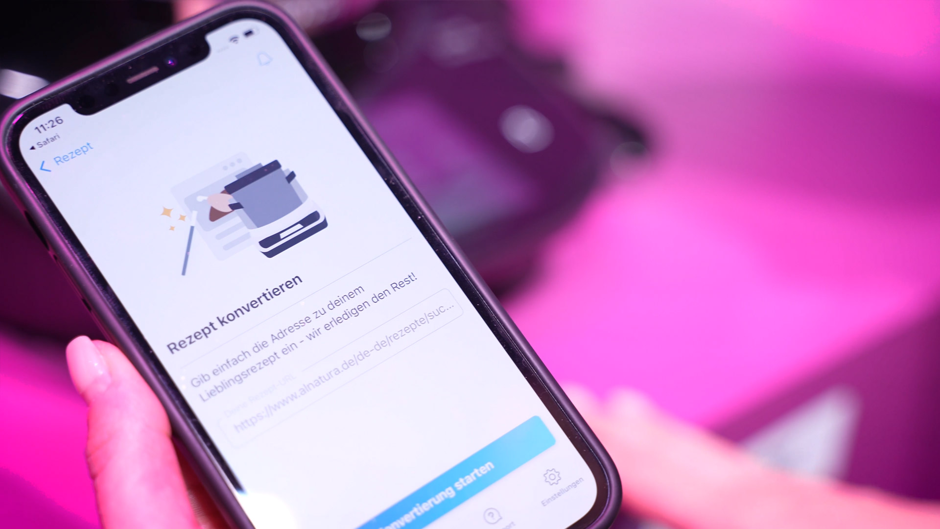 Rezept konvertiere mit Bosch Cookit Home Connect App