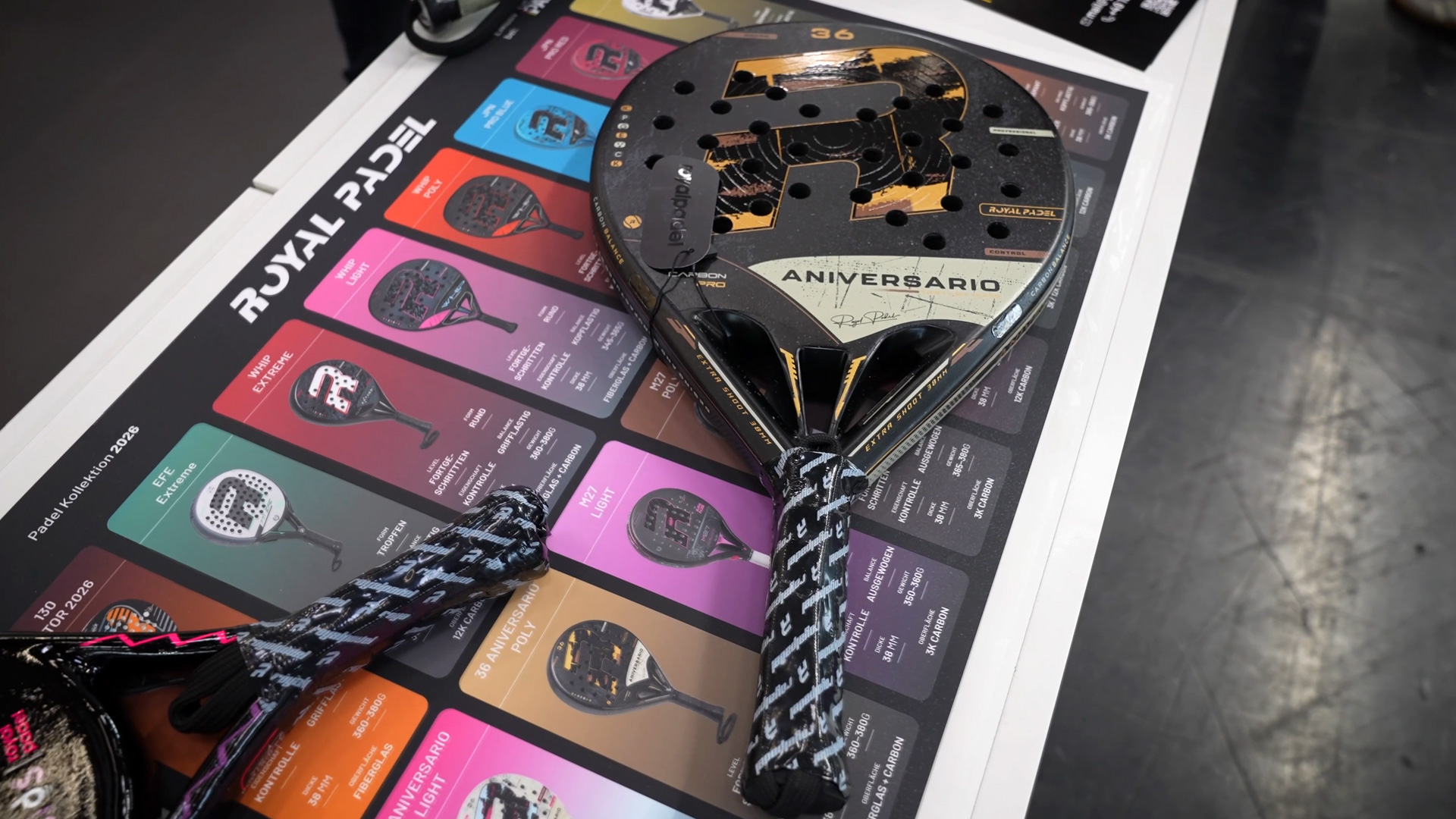 Royal Padel Schläger Modell Aniversario 36 weicher Schaum