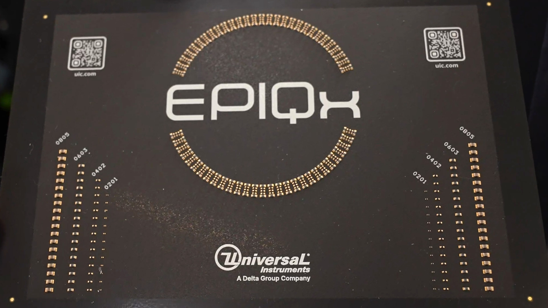 EPIQx Bauteilspektrum von 0201 bis 0805