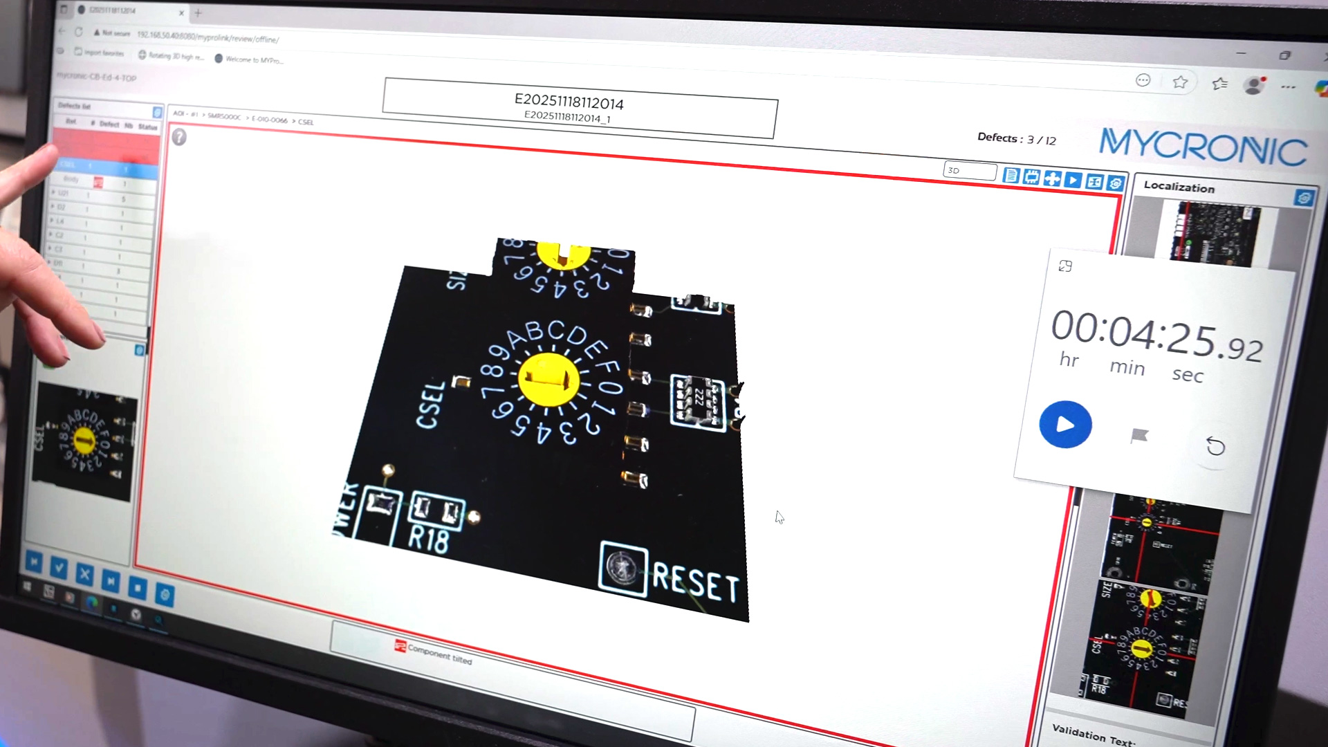 MYPro I51z inspiziert prüft Leiterplatten