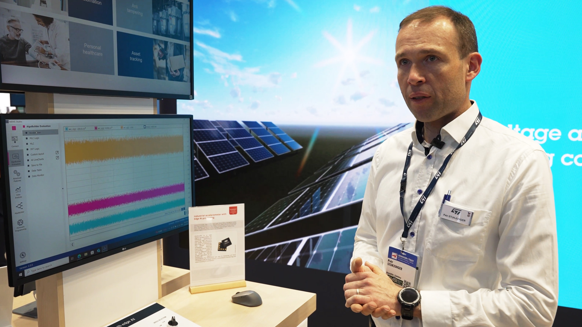 Interview intelligenter ultra stromsparender Beschleunigungsmesser Petr Stukjunger STMicroelectronics Sensor und Test