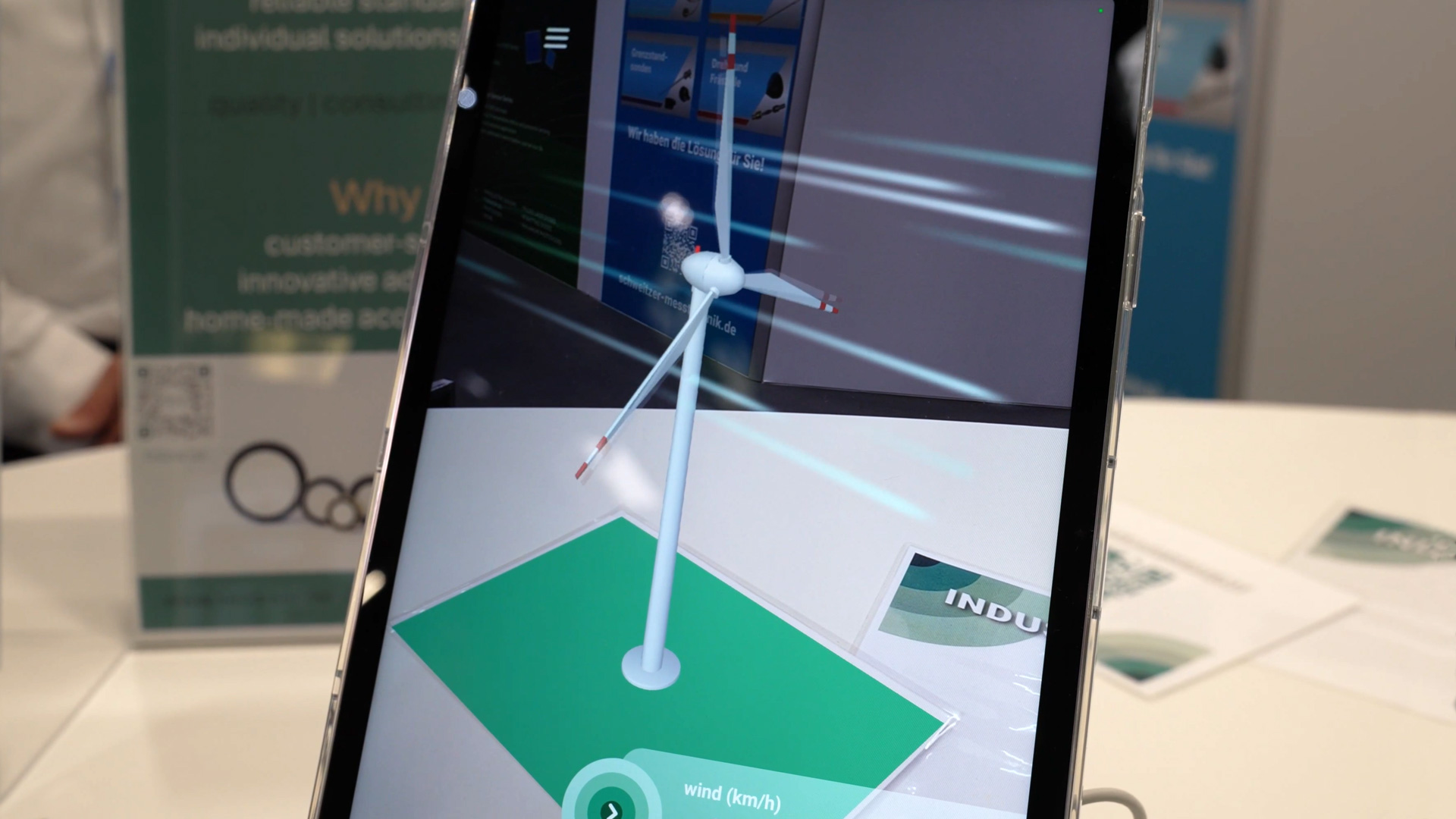 Messung Windgeschwindigkeit Windrad Ultraschallwandler Seco Sensor