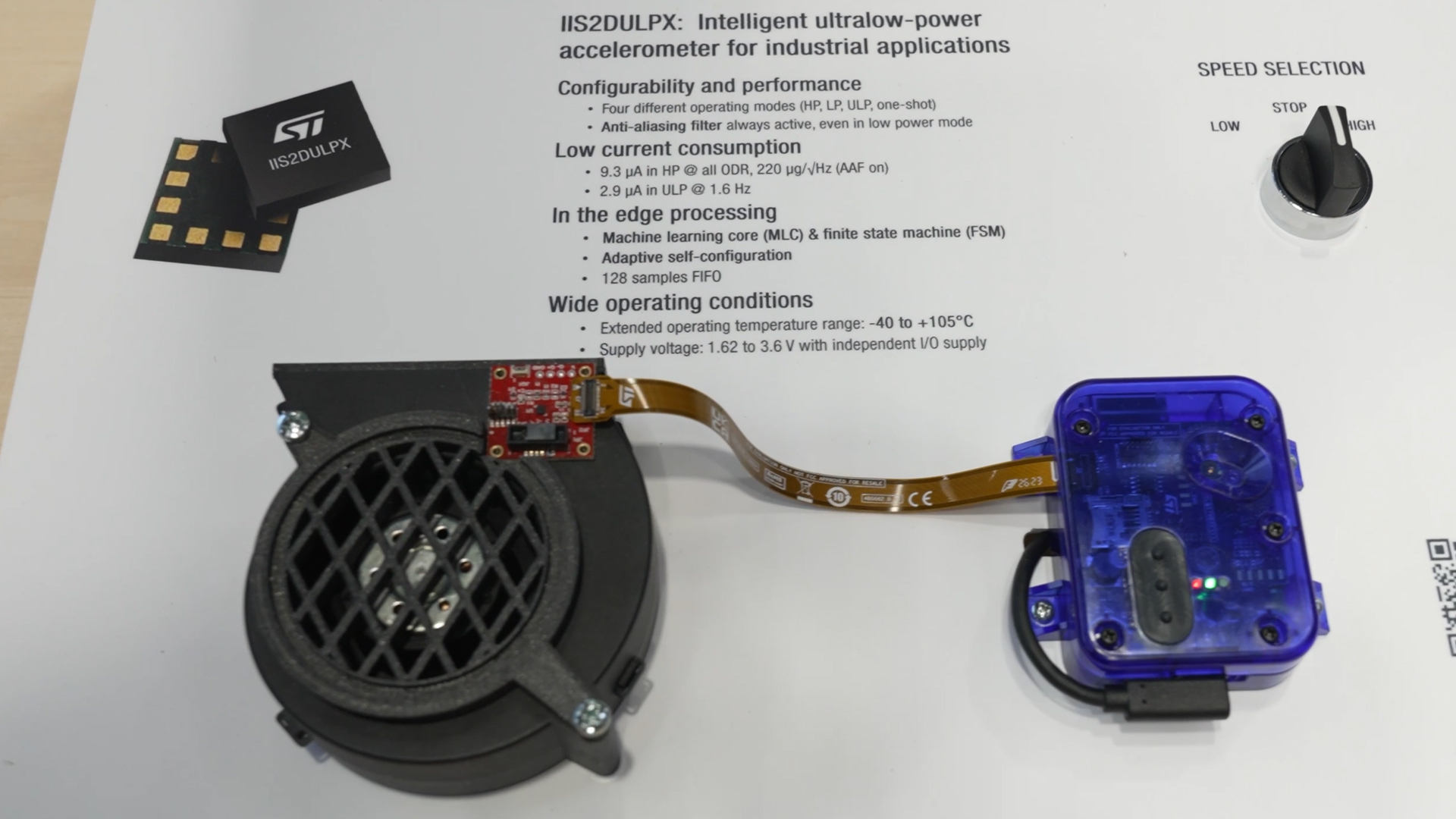 STMicroelectronics Intelligenter Vibrationssensor Retrofit und Industrie