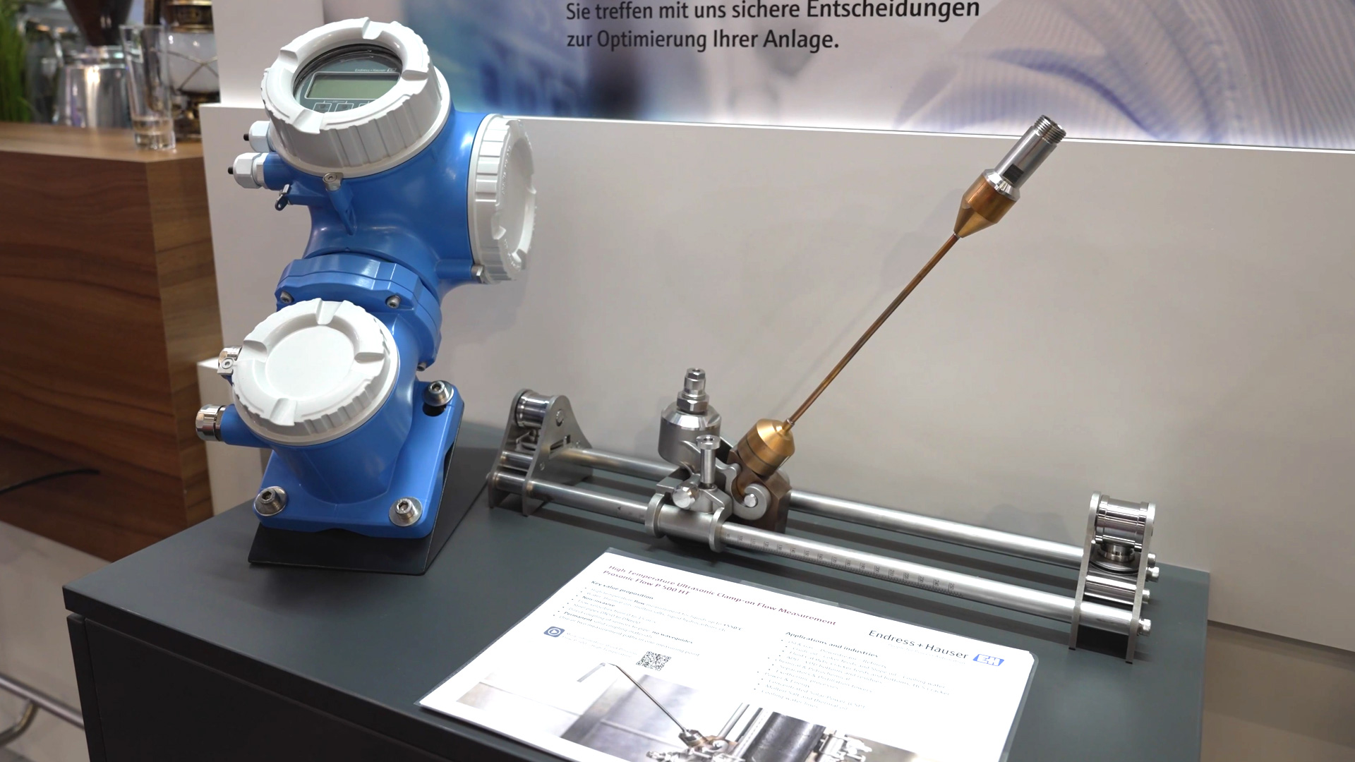 Ultrasonic Flow Meter Durchfluss in Rohrleitungen messen Endress und Hauser Flow