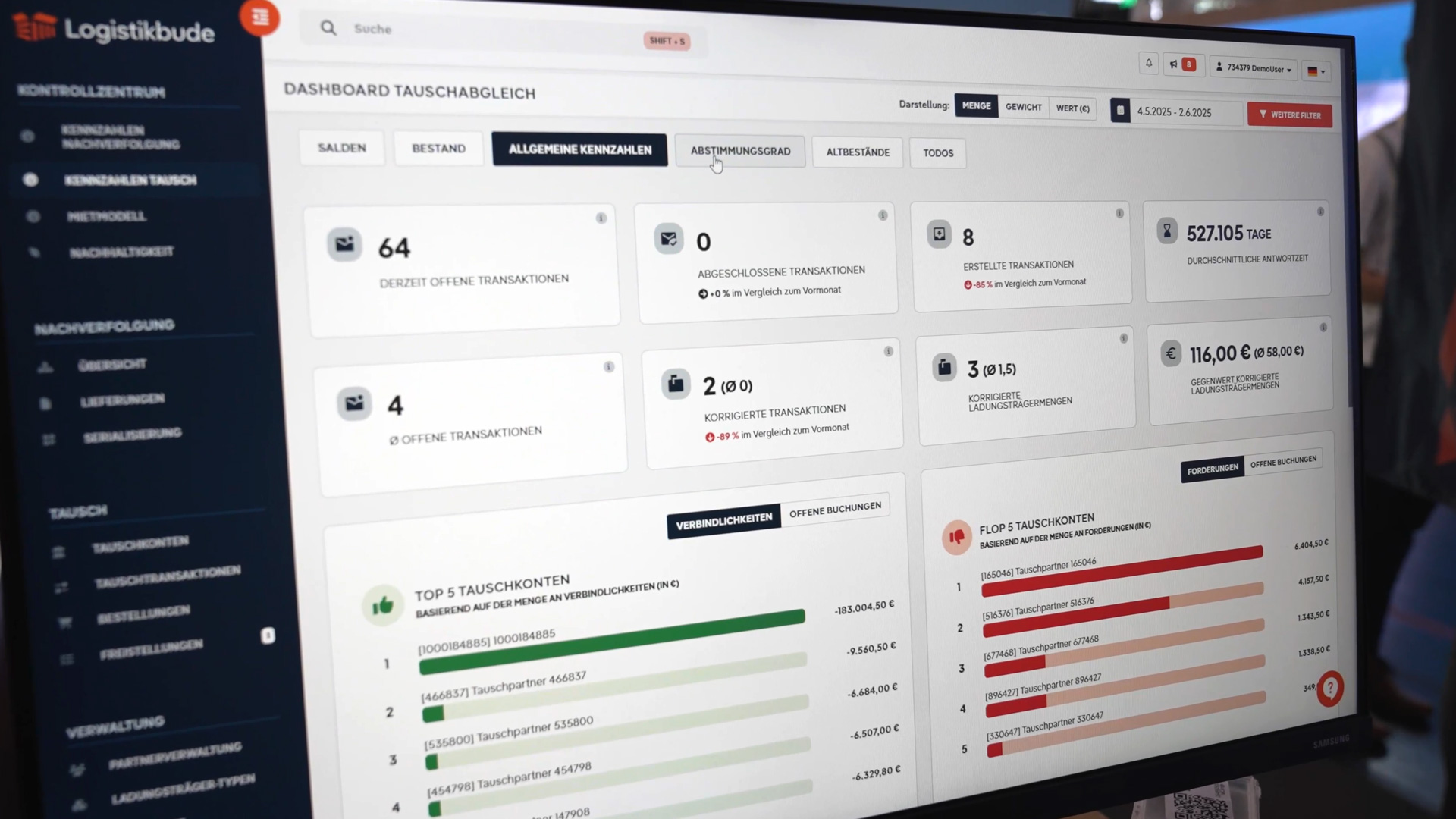 Digitale Transparenz bei Paletten Kisten und Gitterboxen durch Logistikbude
