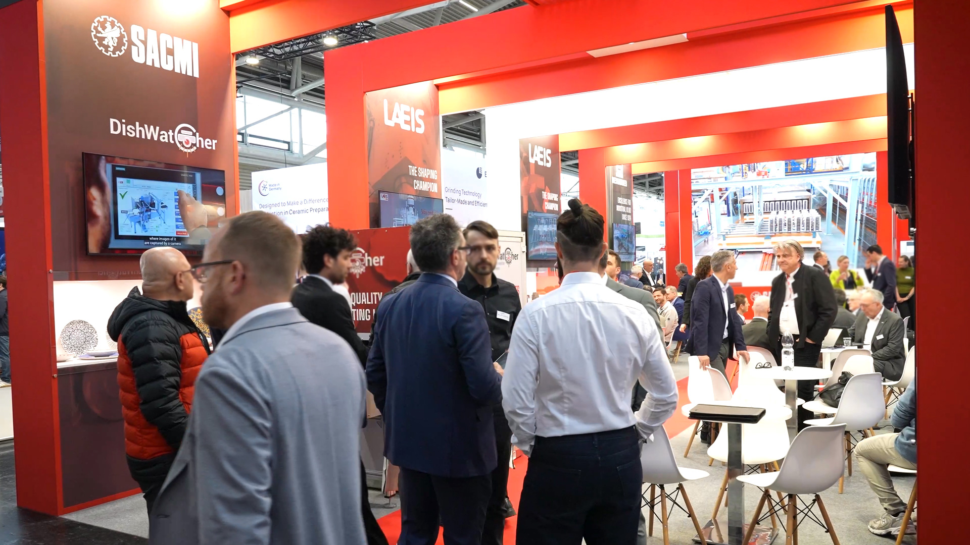 Sacmi automatisierte Qualitätskontrolle Keramik auf der Ceramitec München
