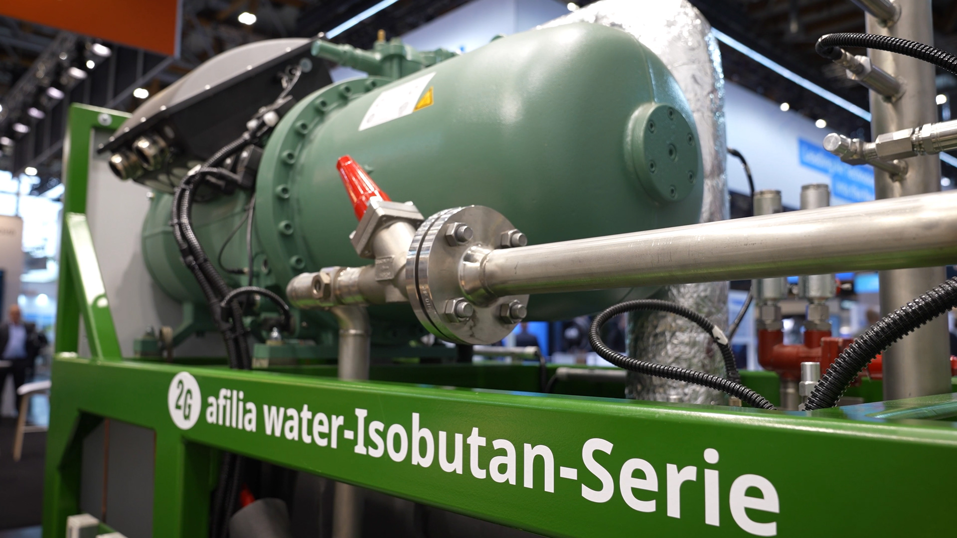 Isobutan Wärmepumpe von 2G mit 80 Kelvin Temperaturhub