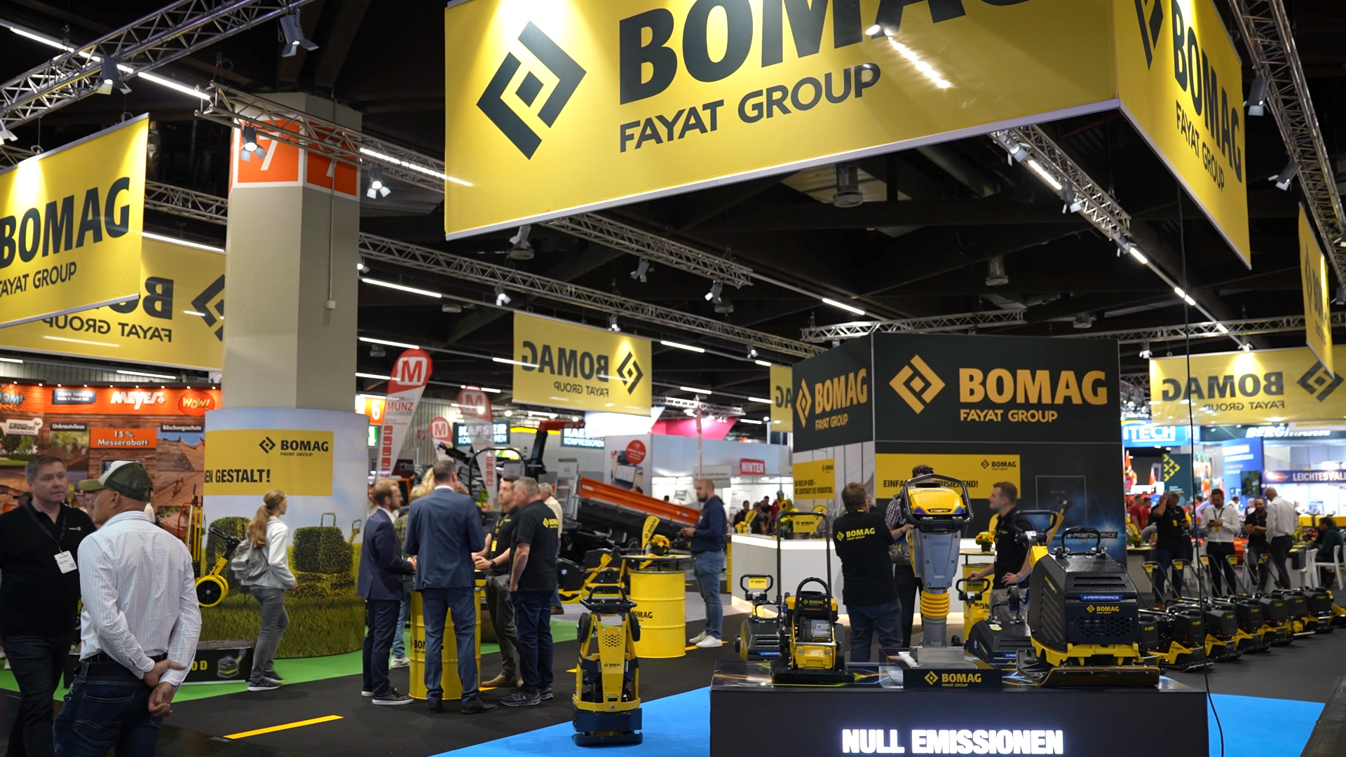 Bomag Verdichtungstechnik auf der GaLaBau in Nürnberg