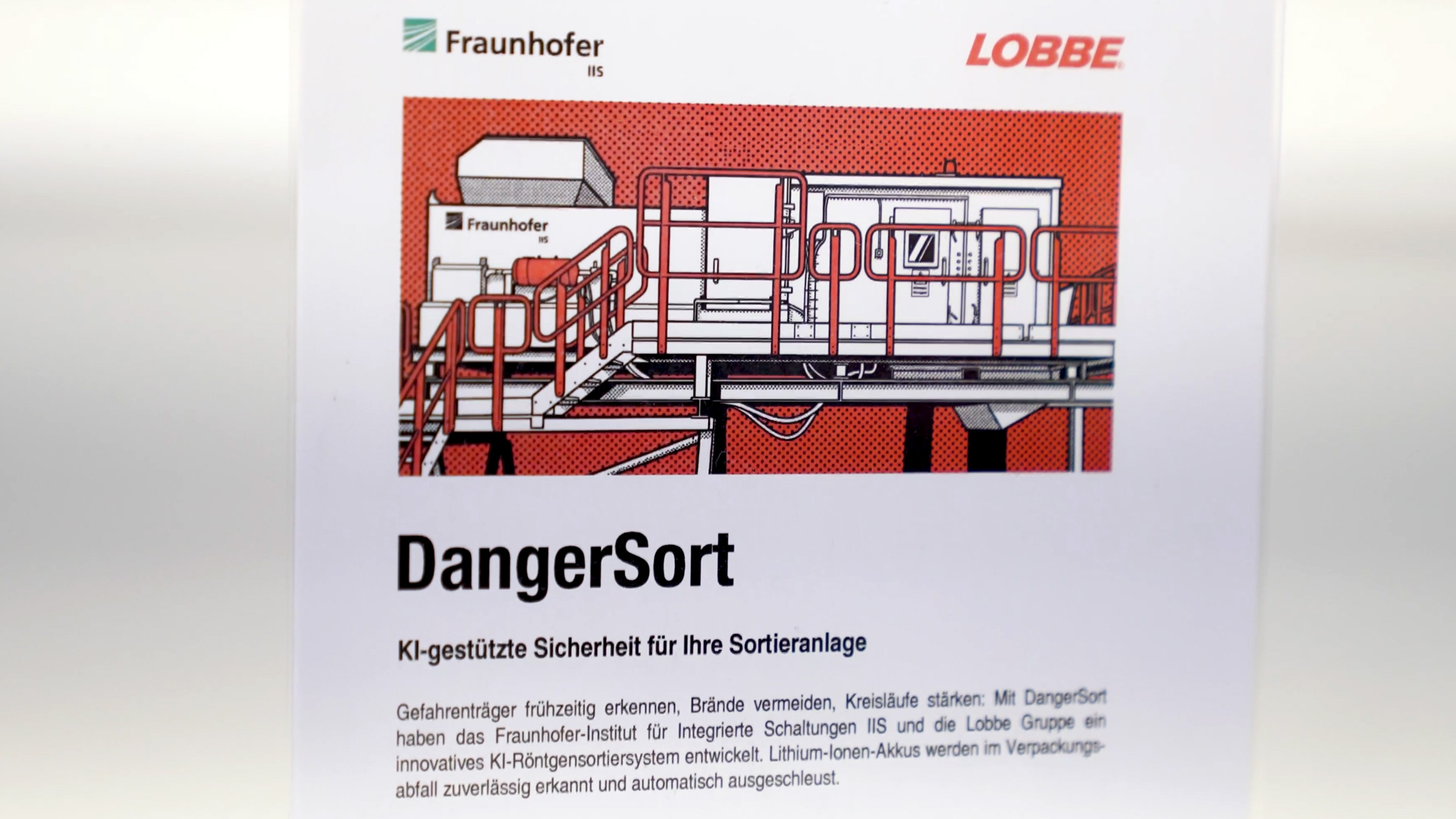 DangerSort KI System für Sortieranlagen