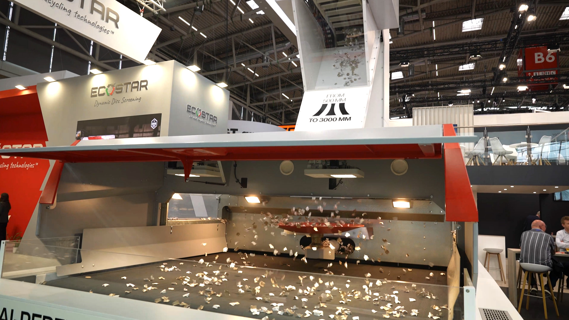 DiscSpreader automove Scheibenverteiler mit KI fuer bessere Sortierung im Recycling