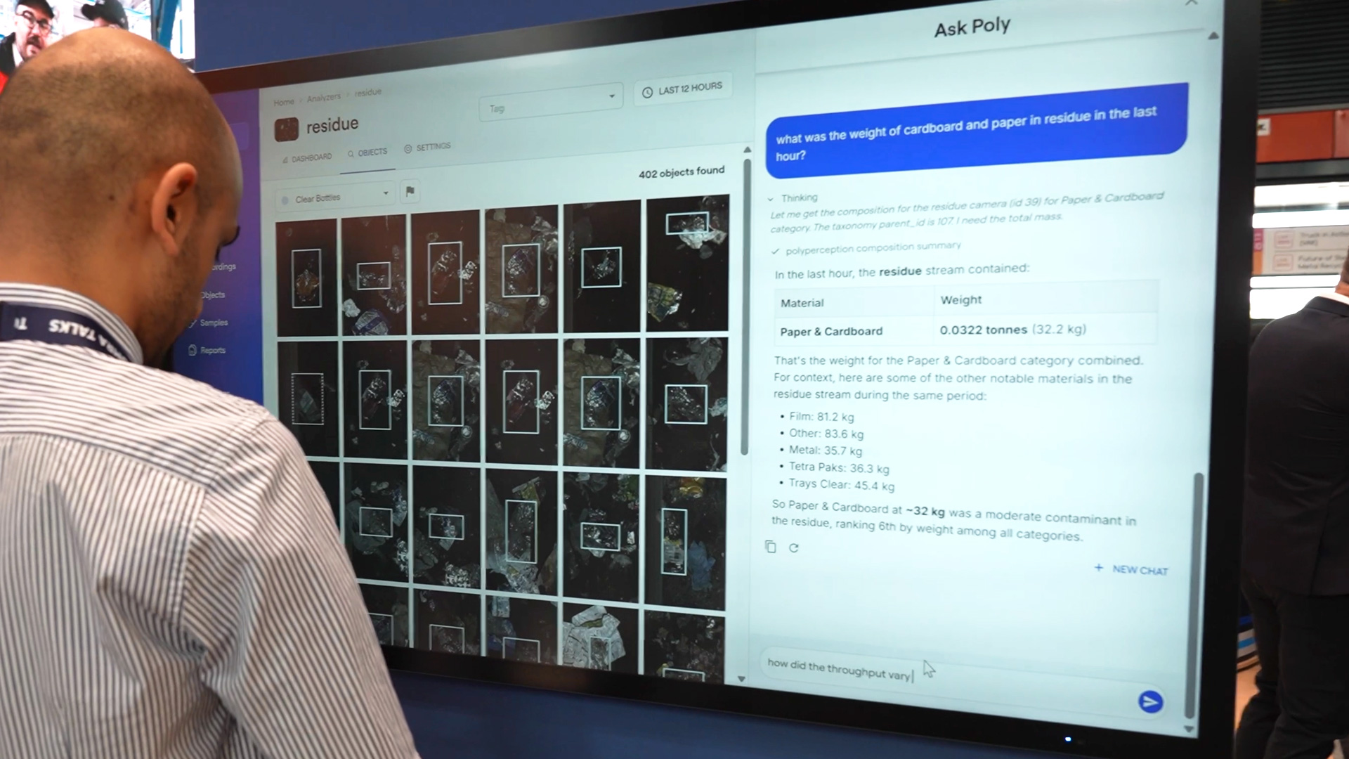 PolyPerception analysiert Materialstroeme mit KI und Computer Vision
