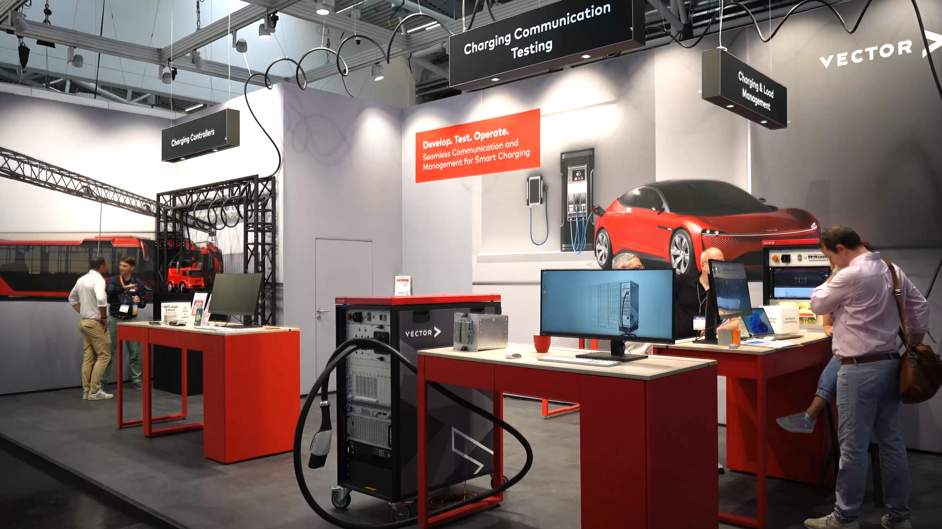 Vector innovative Ladearten und Lademethoden auf der Power2Drive Europe