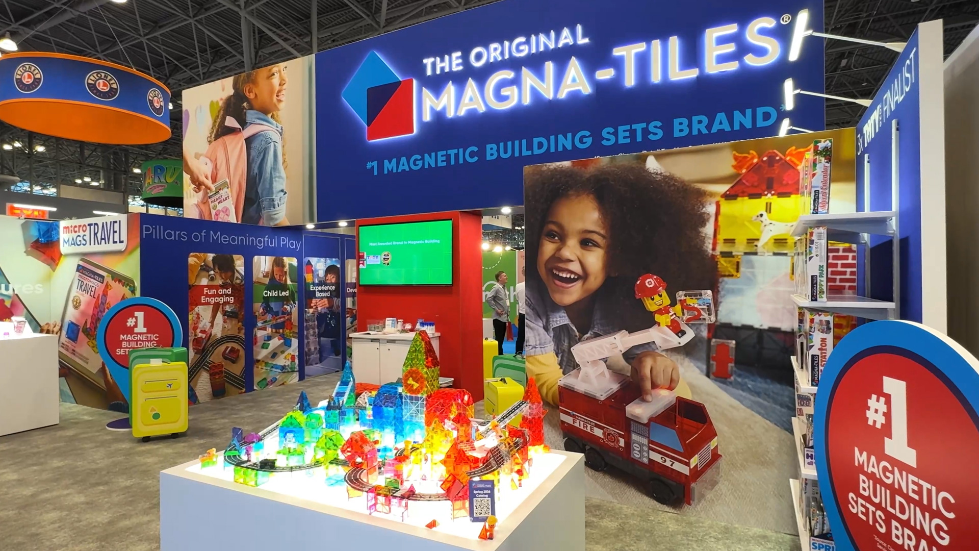 Magna Tiles Messestand auf der Toy Fair New York
