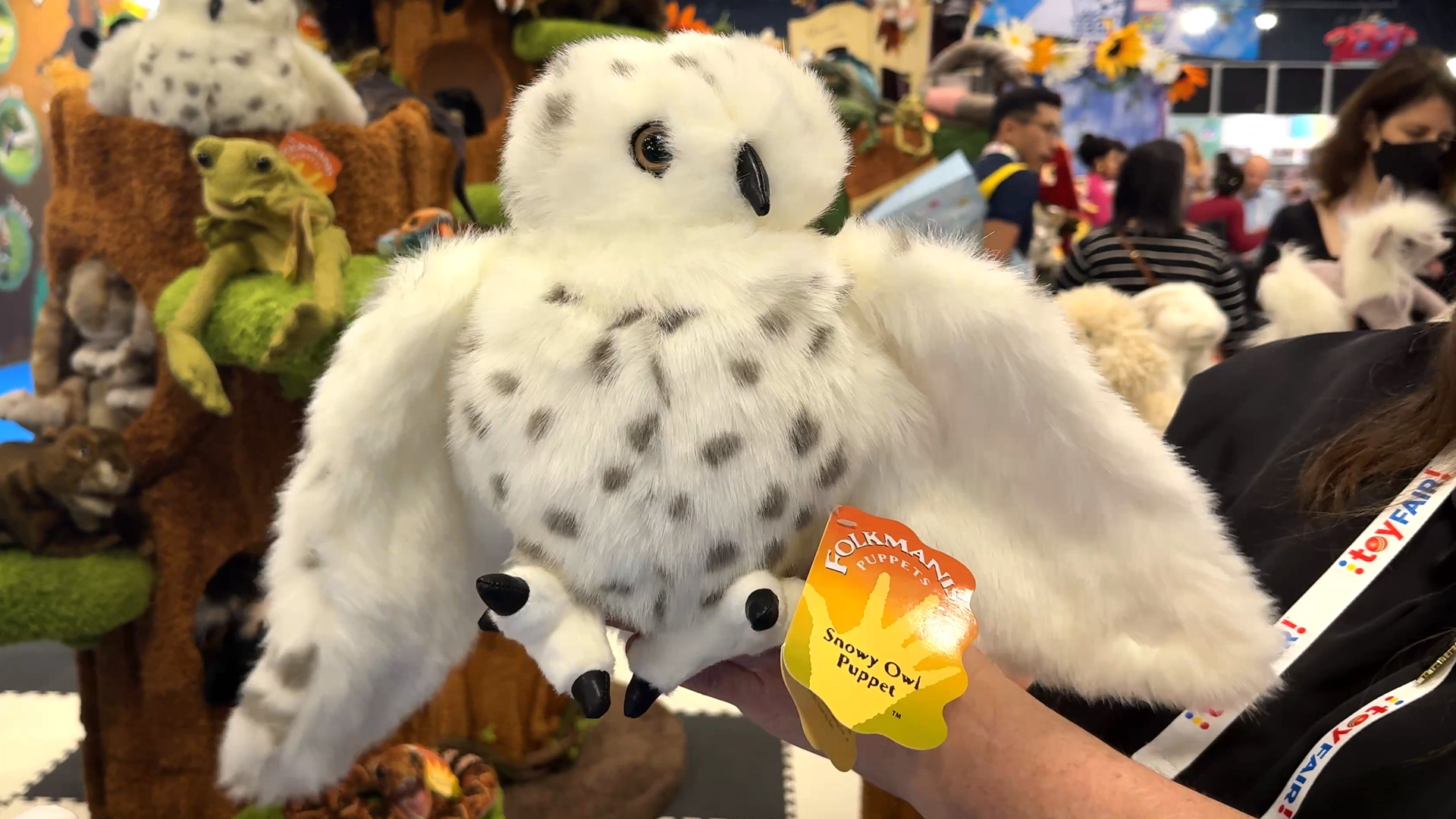 Neu Schneeeule als Handpuppe